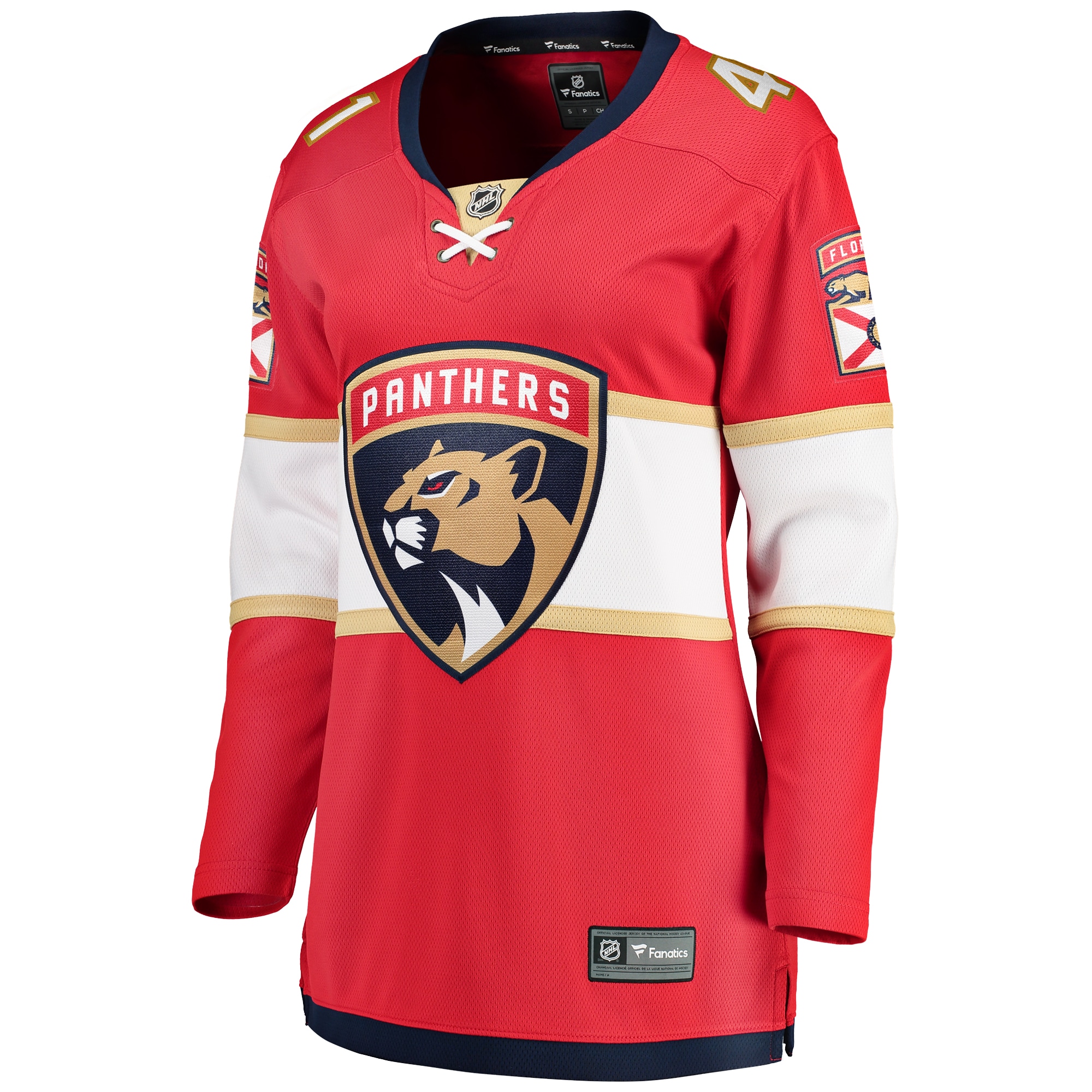 Alternative view of Women's Florida Panthers Anthony Stolarz Red Home Breakaway Player Jersey - JS789 