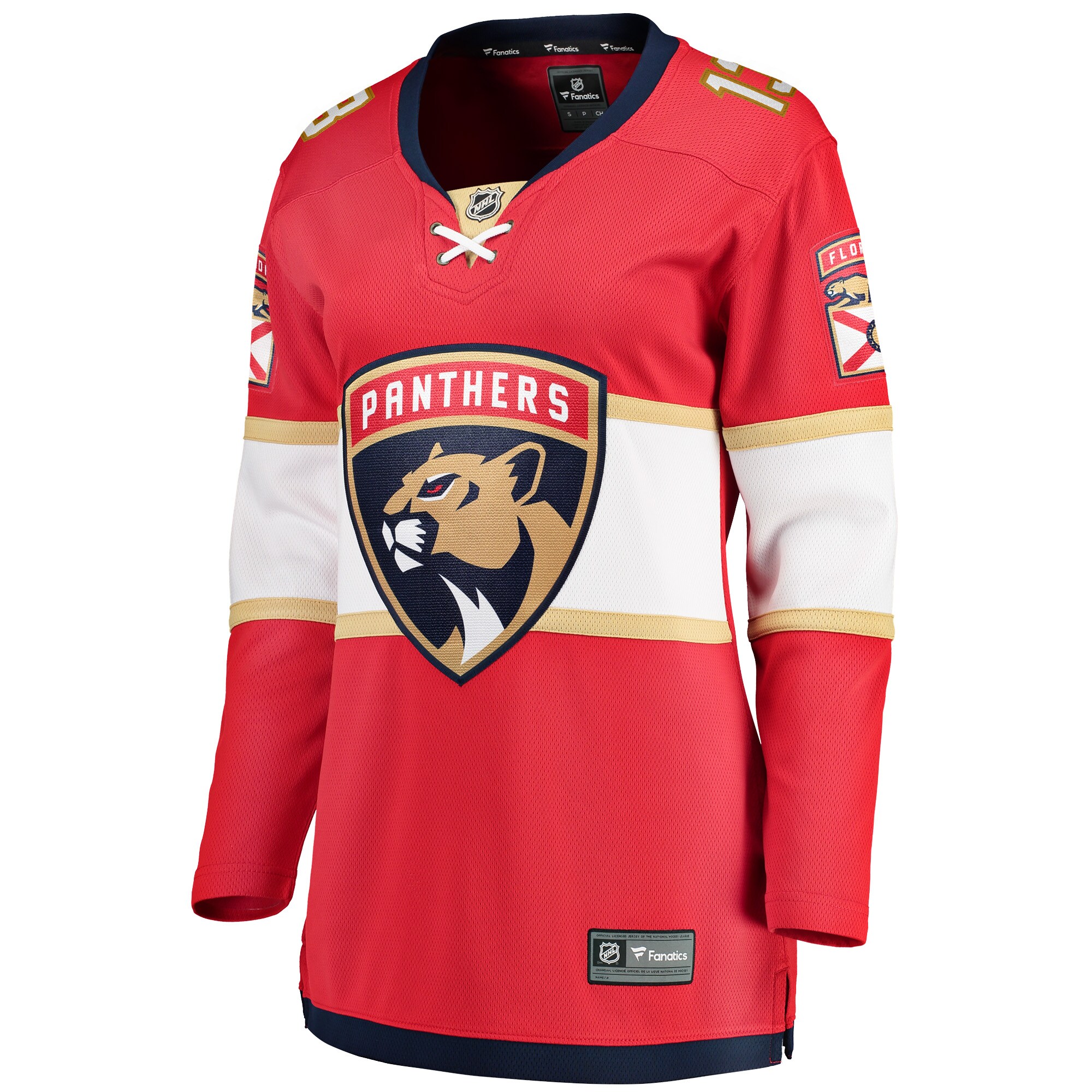 Alternative view of Women's Florida Panthers Sam Reinhart Red Breakaway Player Jersey - JS584 