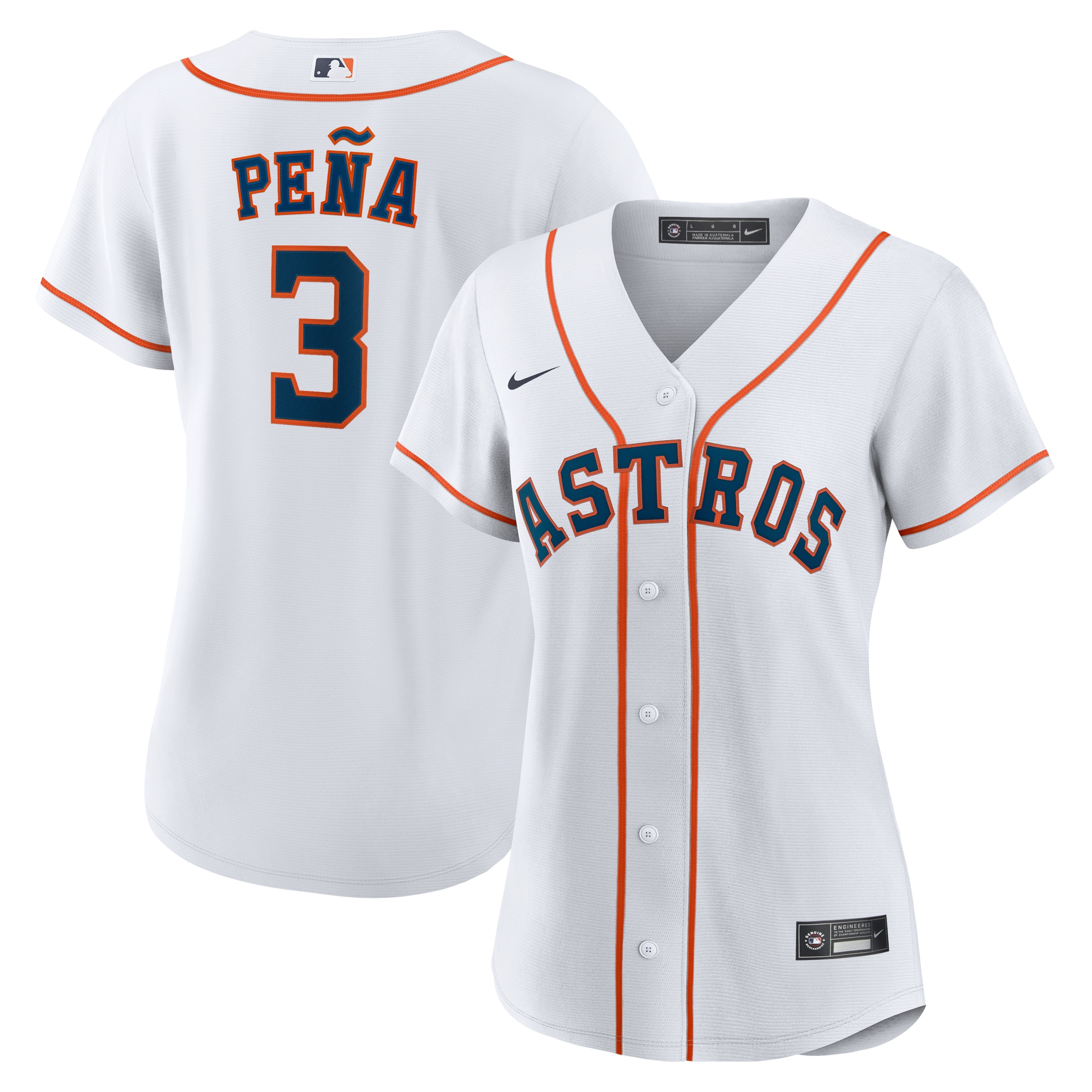 Women's Houston Astros Jeremy Peña White Home Jersey