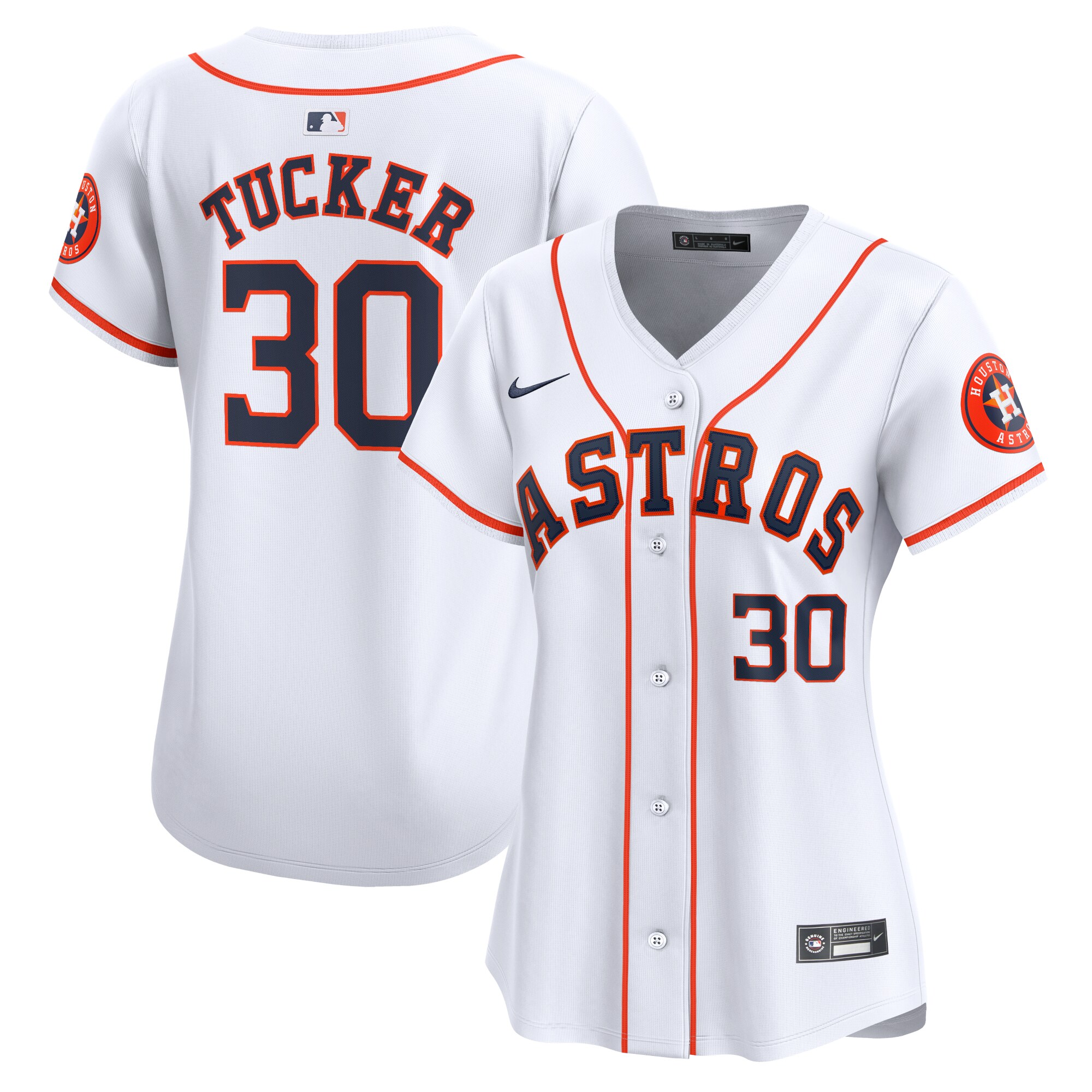 Women's Houston Astros Kyle Tucker White Home Limited Player Jersey 