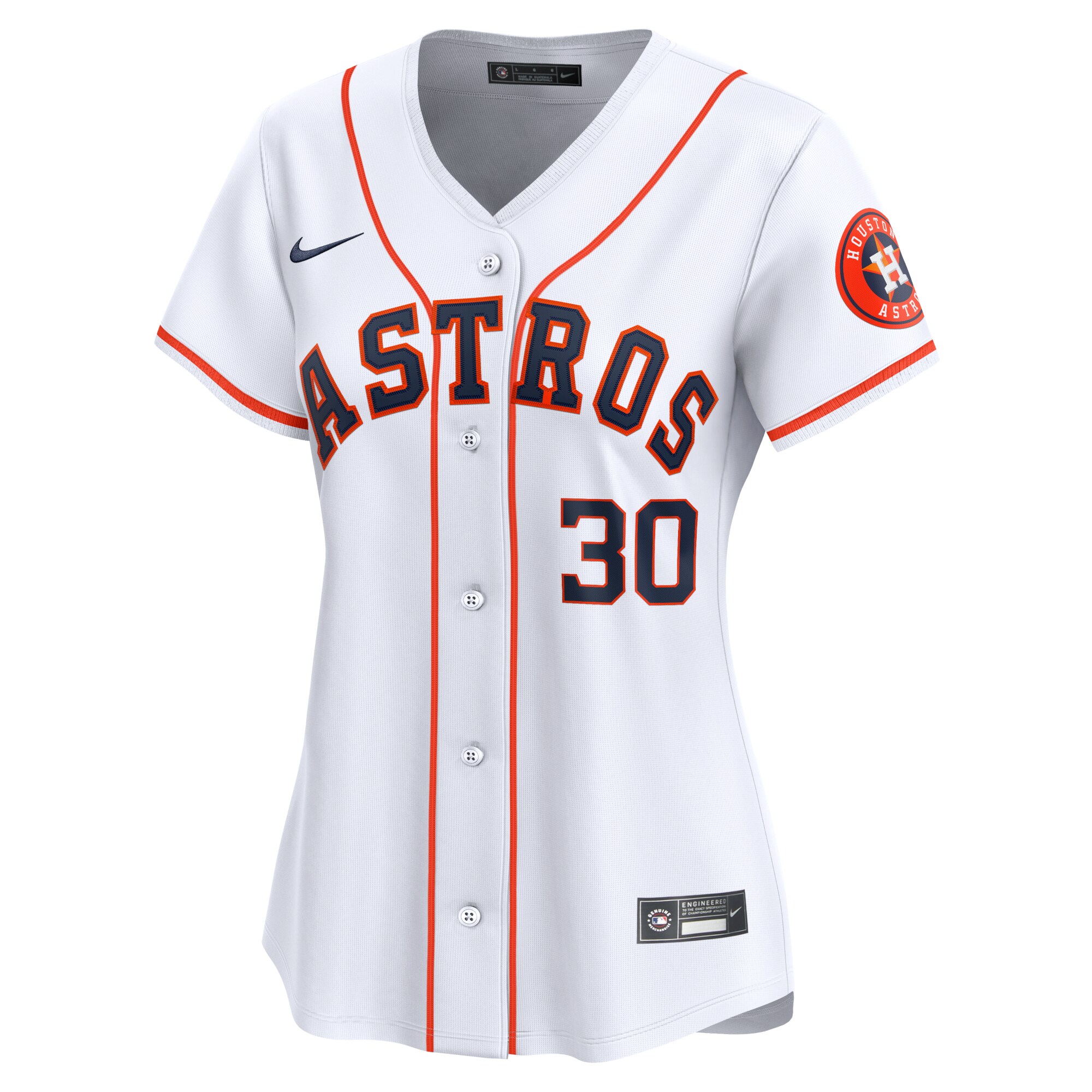 Alternative view of Women's Houston Astros Kyle Tucker White Home Limited Player Jersey 