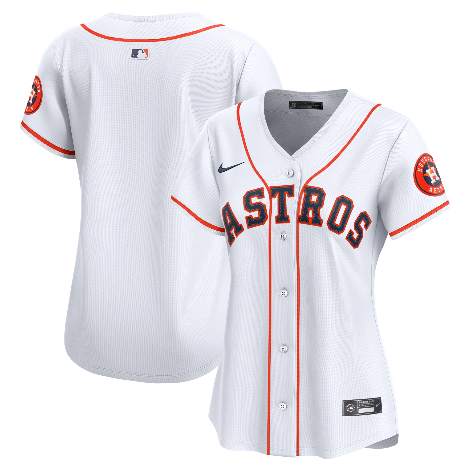 Women's Houston Astros White Home Limited Jersey