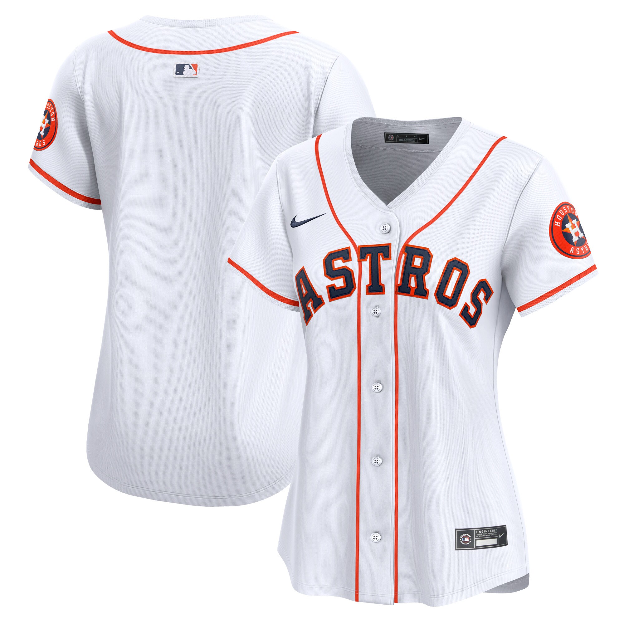 Women's Houston Astros White Home Limited Jersey 