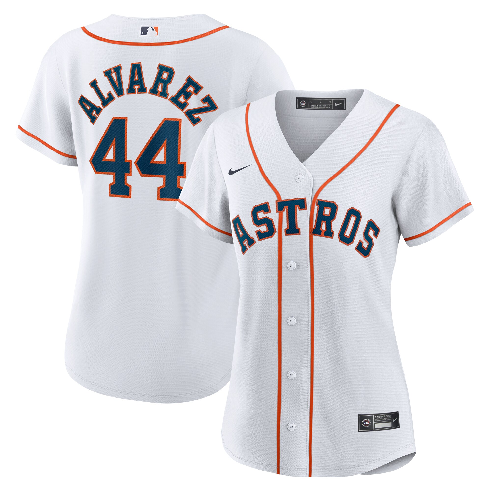 Women's Houston Astros Yordan Alvarez White Home Jersey 