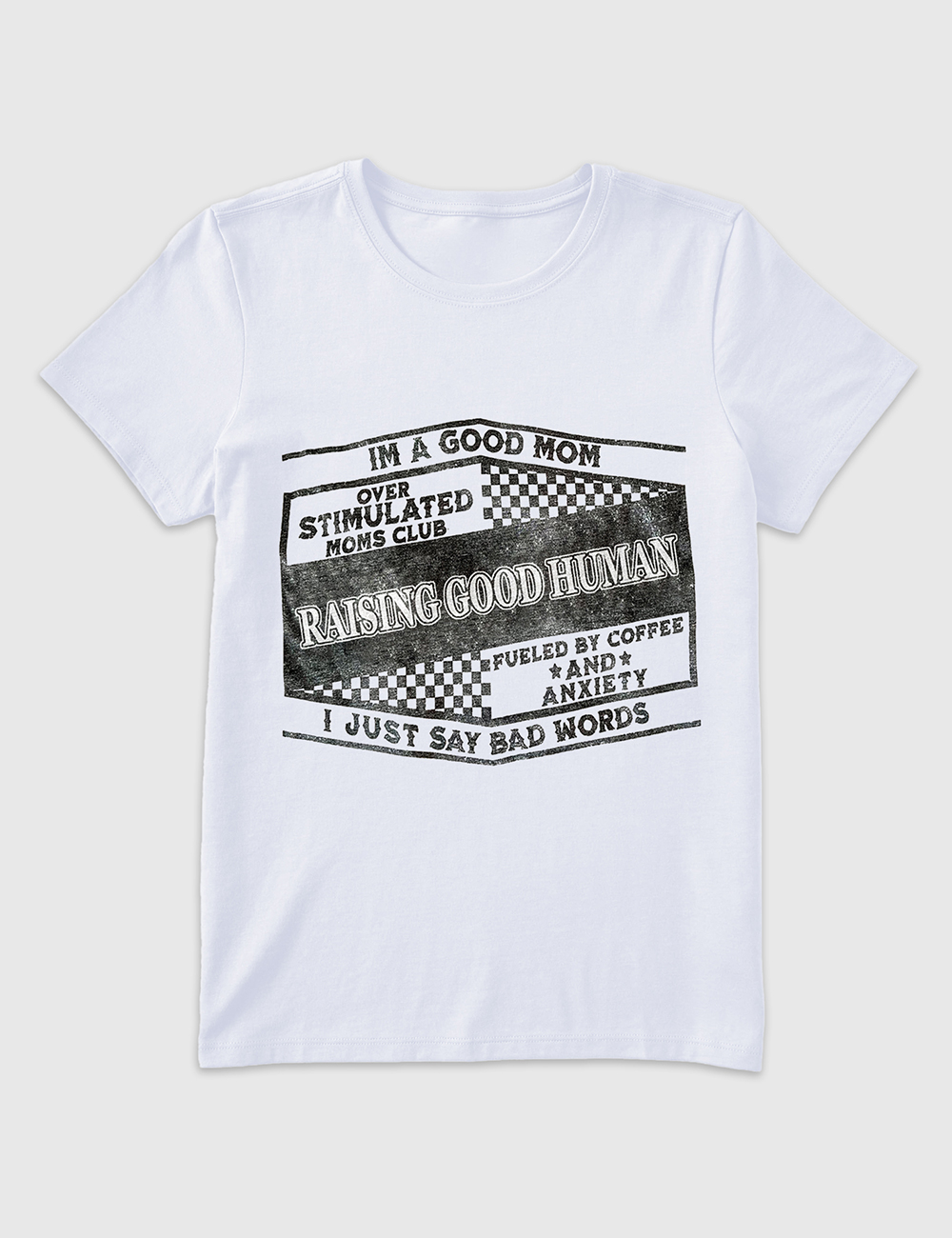 Alternative view of Women's I'm A Good Mom Raising Good Human T-Shirt