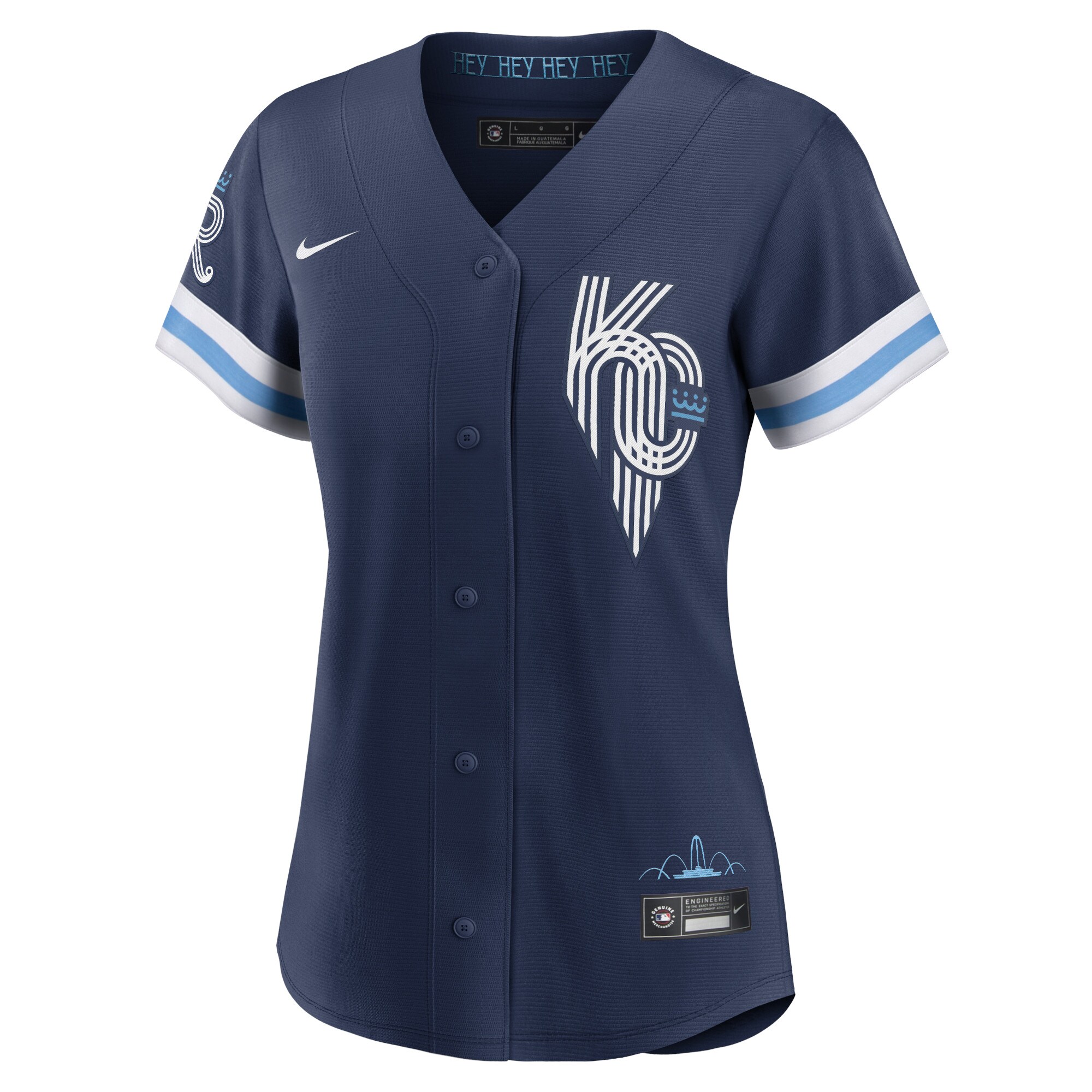 Alternative view of Women's Kansas City Royals Andrew Benintendi Navy City Connect Player Jersey 