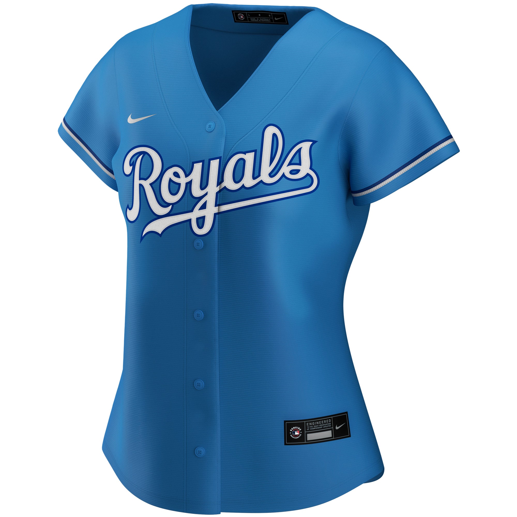 Alternative view of Women's Kansas City Royals Light Blue Alternate Team Jersey 