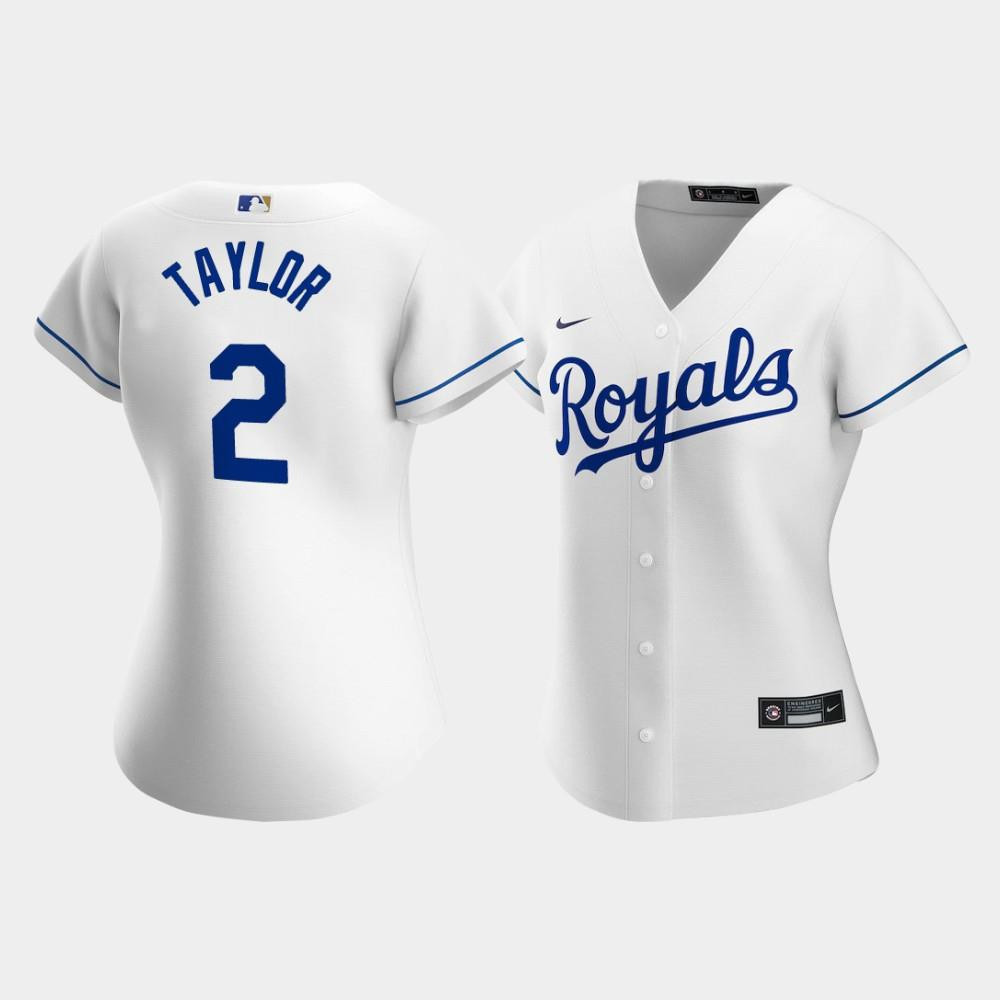 Women's Kansas City Royals Michael A. Taylor 2 White Home Player Jersey Jersey 