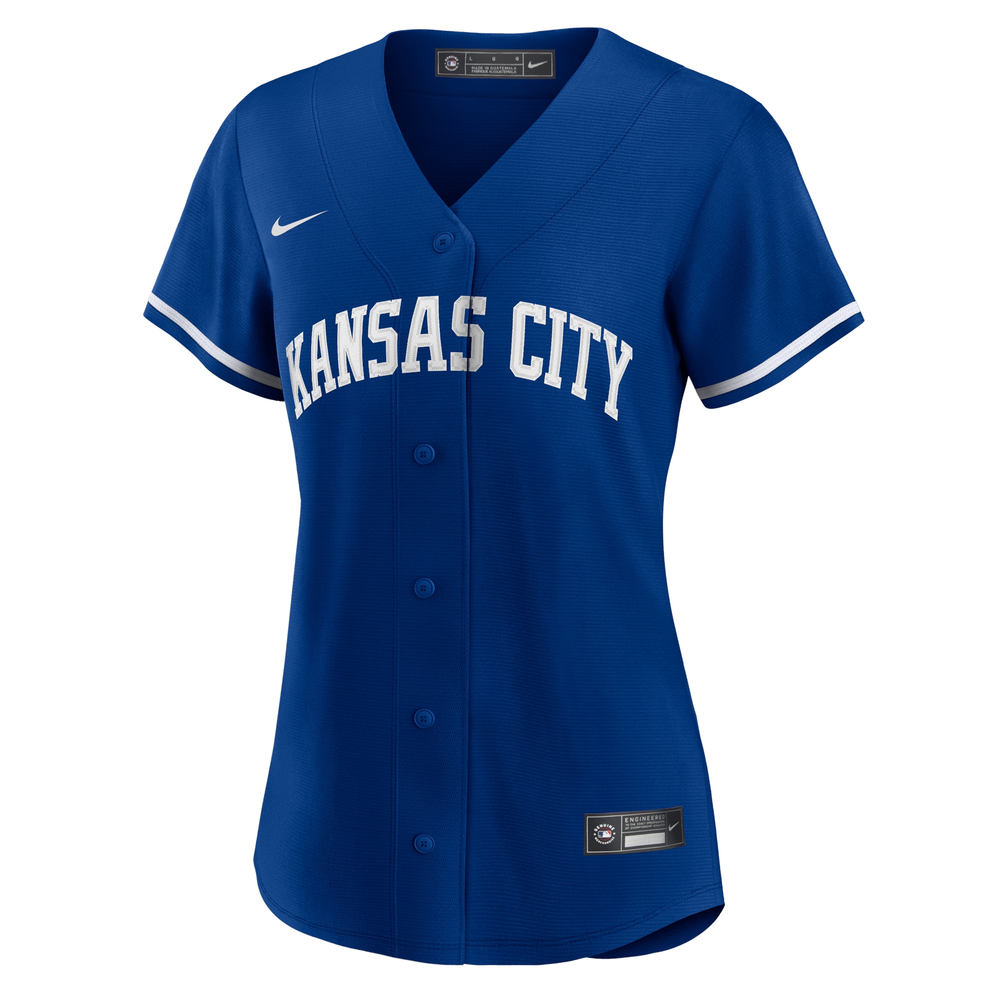 Alternative view of Women's Kansas City Royals Royal Alternate Team Logo Jersey 