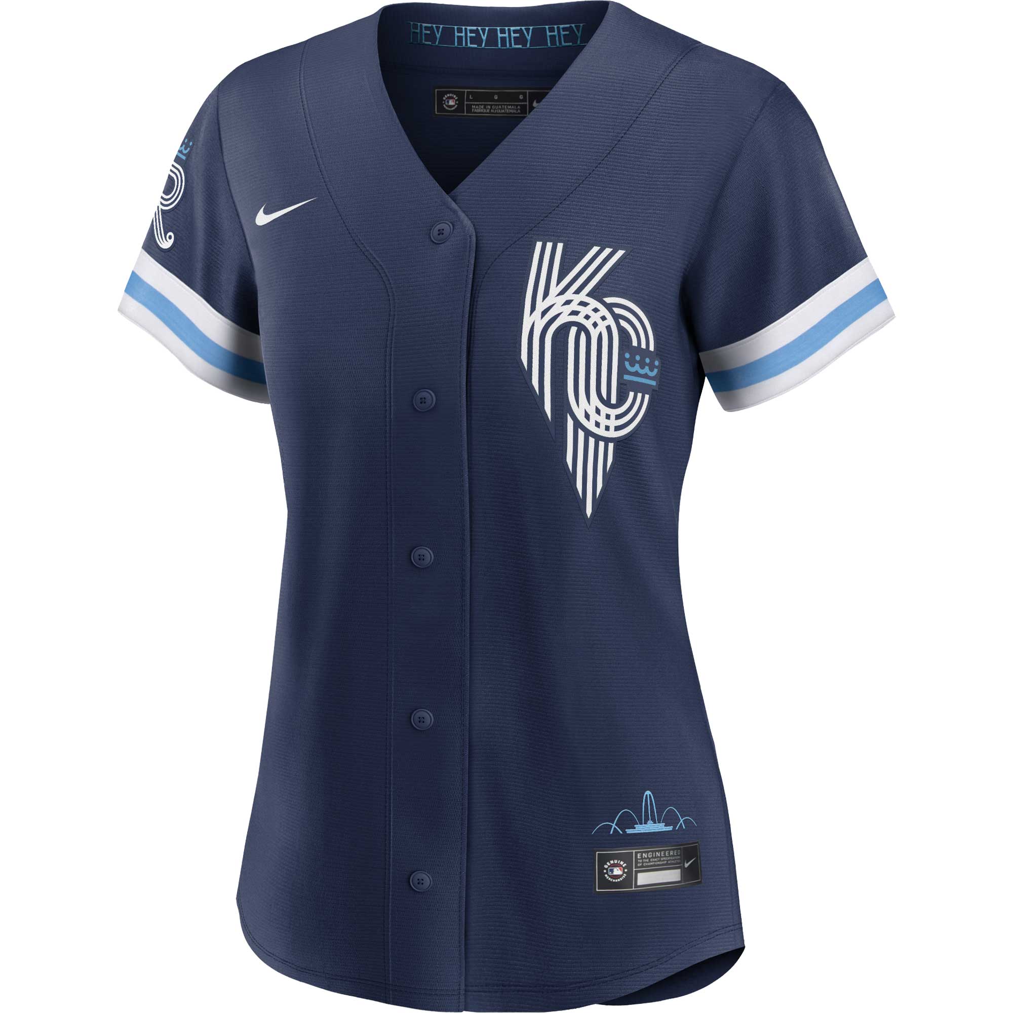 Alternative view of Women's Kansas City Royals Whit Merrifield Navy City Connect Player Jersey 