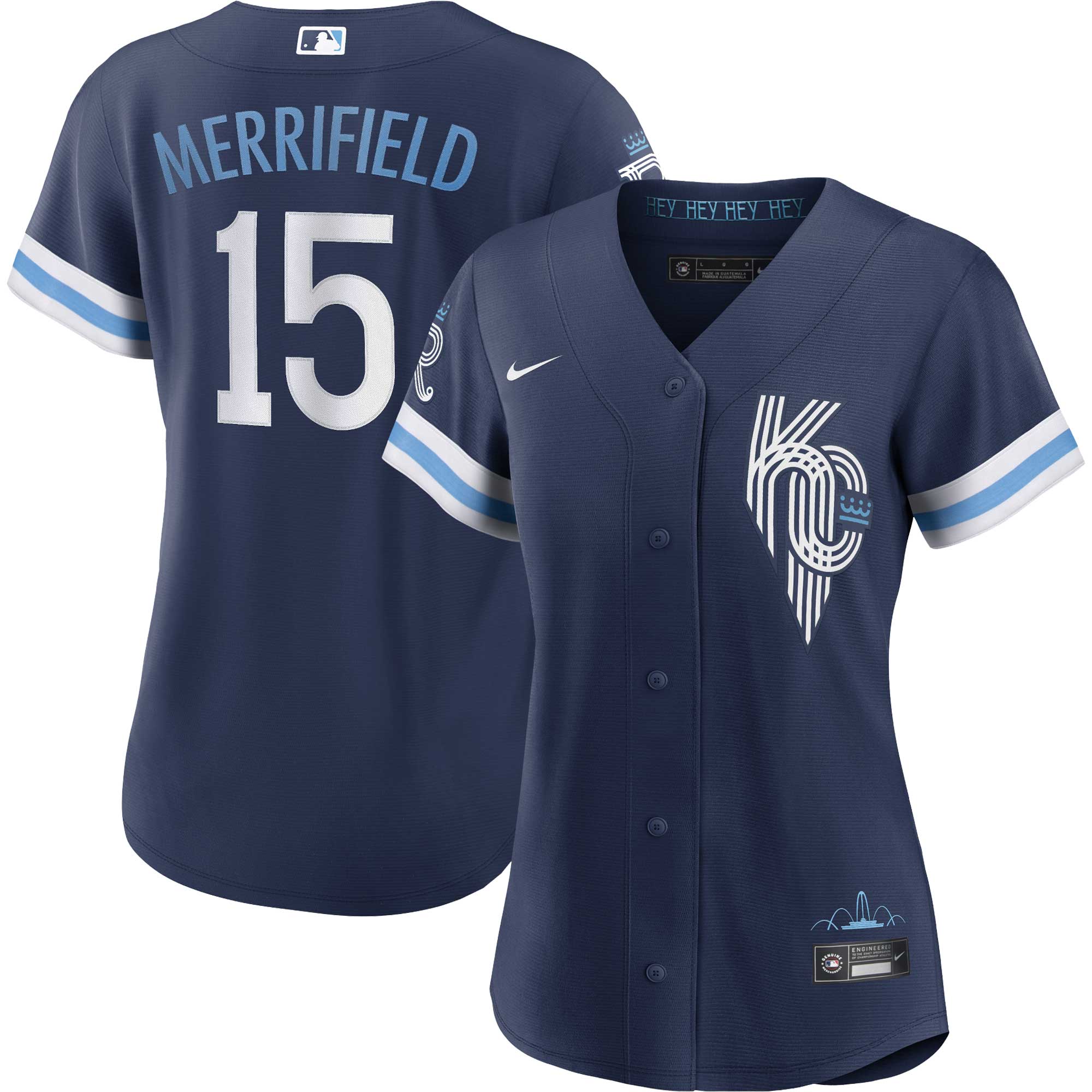 Women's Kansas City Royals Whit Merrifield Navy City Connect Player Jersey 