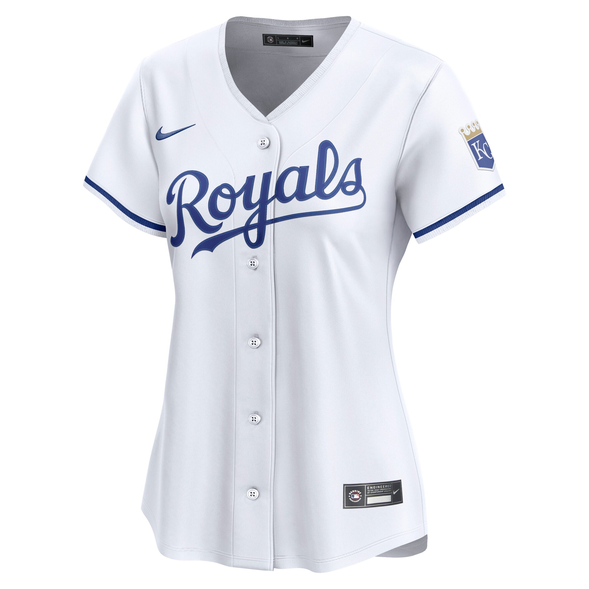 Alternative view of Women's Kansas City Royals White Home Limited Jersey 