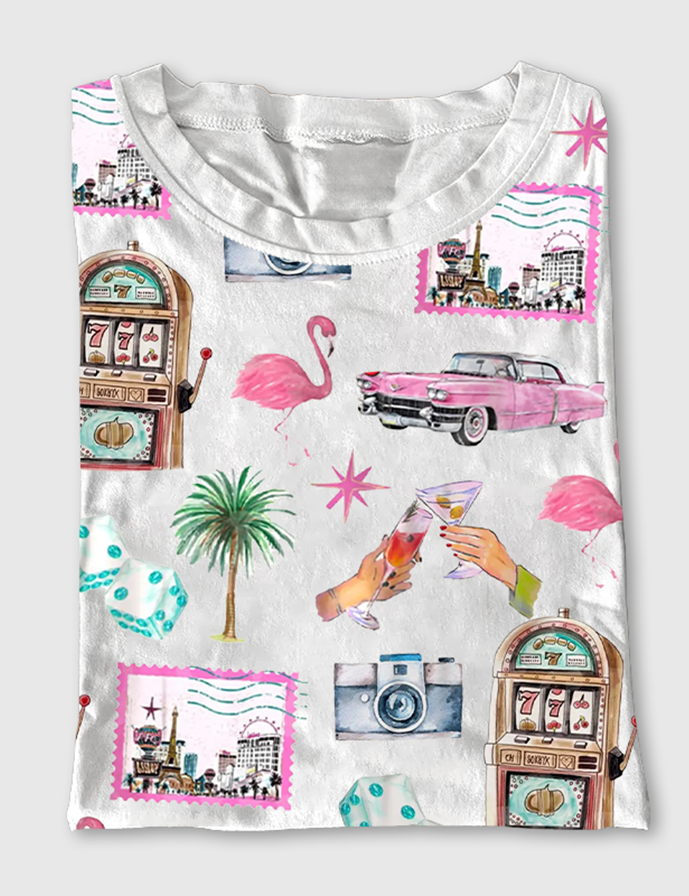 Women's Las Vegas Bachelorette Cocktail Club Girls Trip Country Club Short Sleeve T-Shirt