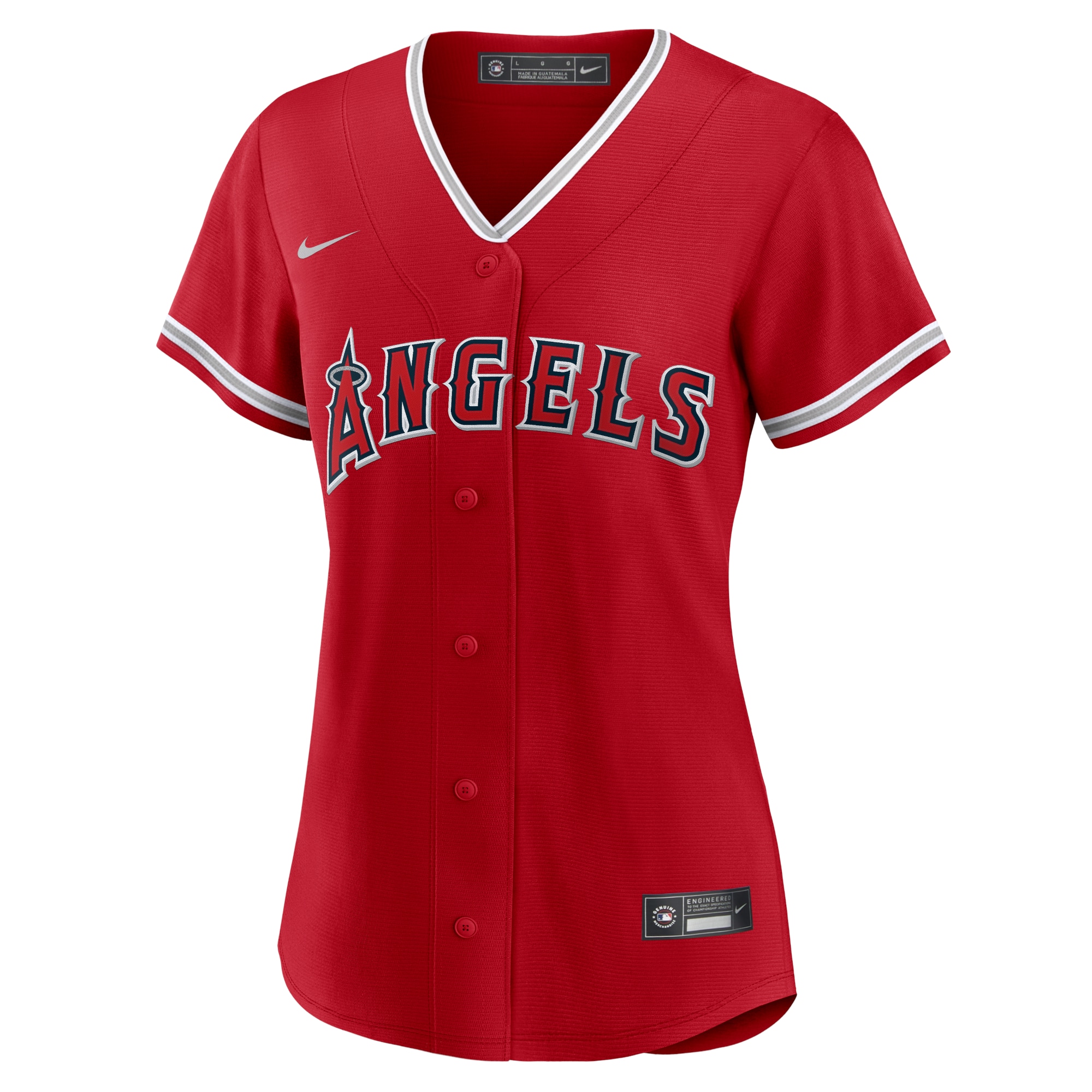 Alternative view of Women's Los Angeles Angels Red Alternate Team Jersey 