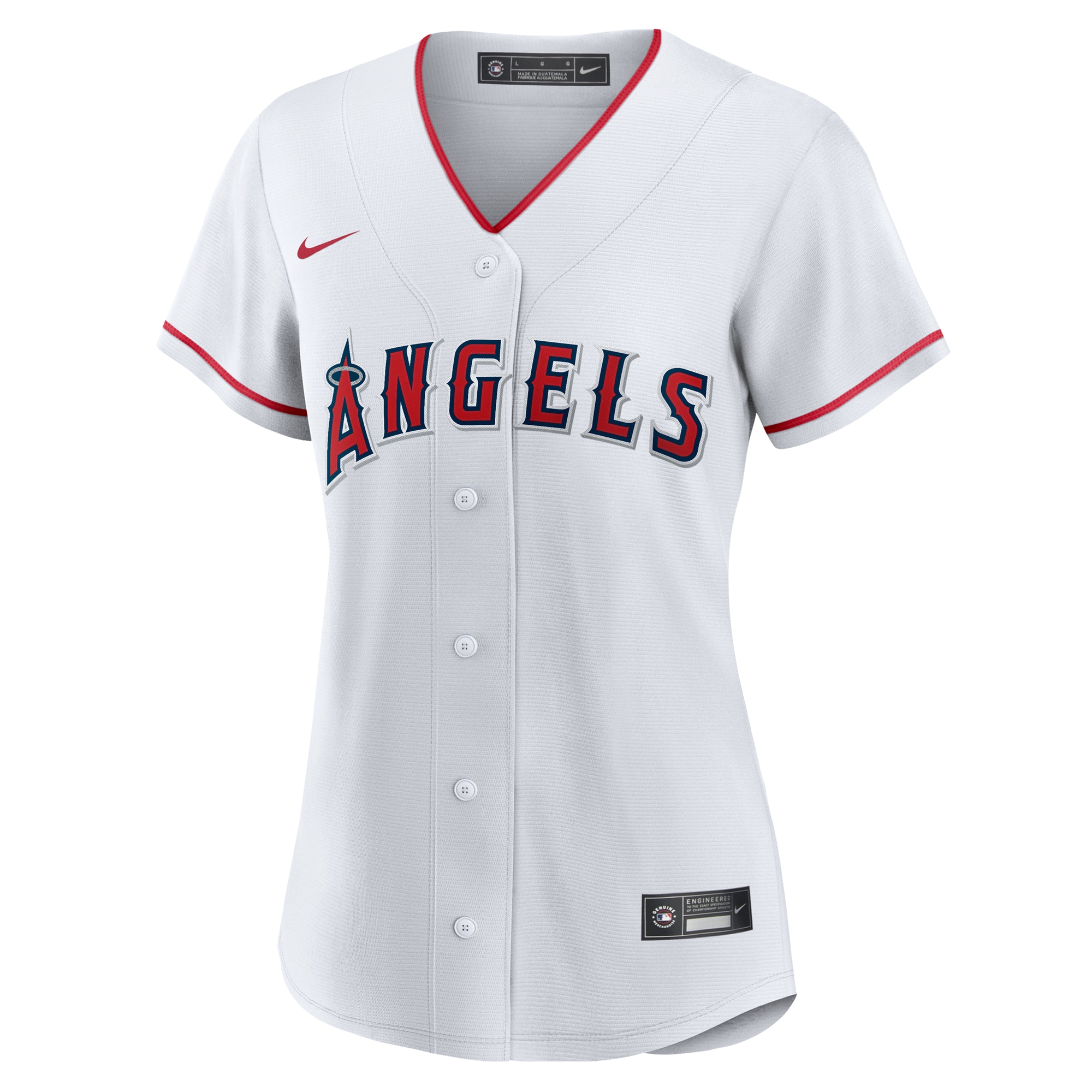 Alternative view of Women's Los Angeles Angels White #1 Mom Home Jersey 