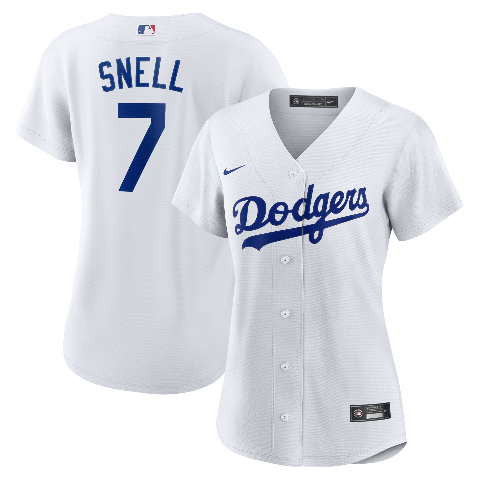 Women's Los Angeles Dodgers Blake Snell White Home Player Jersey 