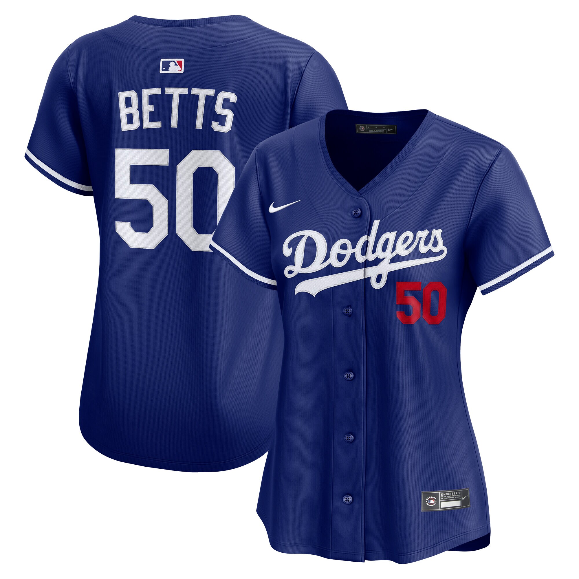 Women's Los Angeles Dodgers Mookie Betts Royal Alternate Limited Player Jersey 