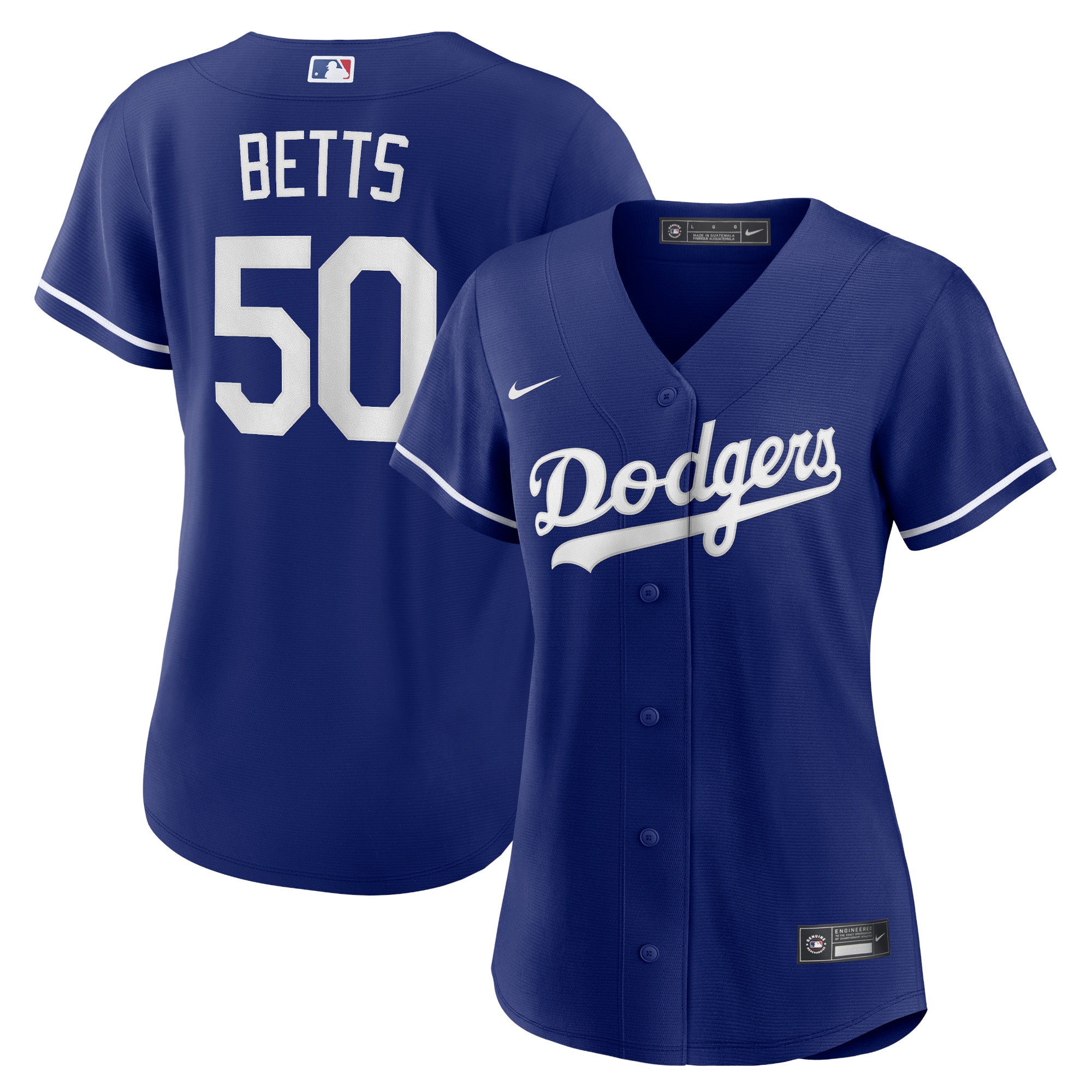Women's Los Angeles Dodgers Mookie Betts Royal Alternate Player Jersey 