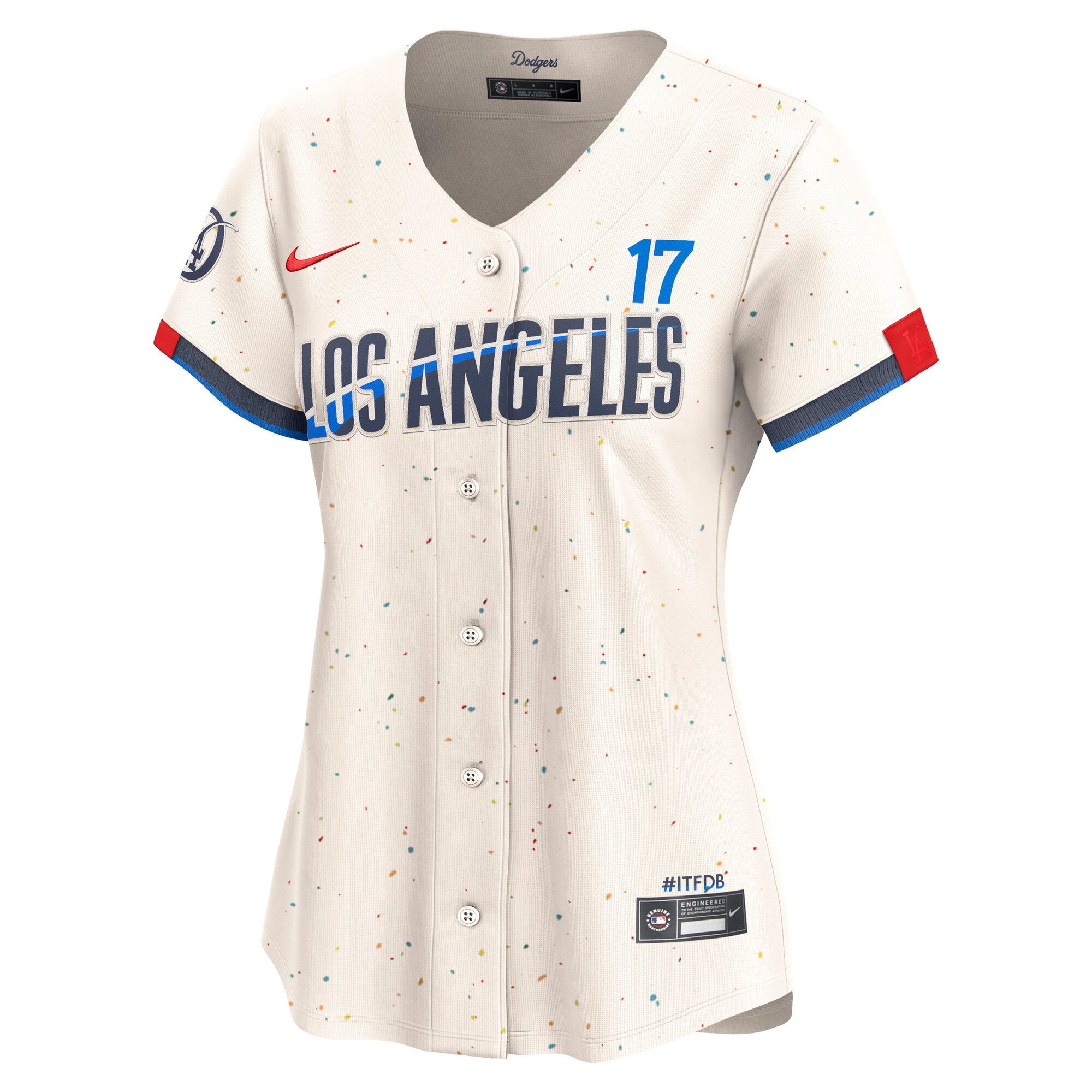 Alternative view of Women's Los Angeles Dodgers Shohei Ohtani Cream City Connect Limited Player Jersey 