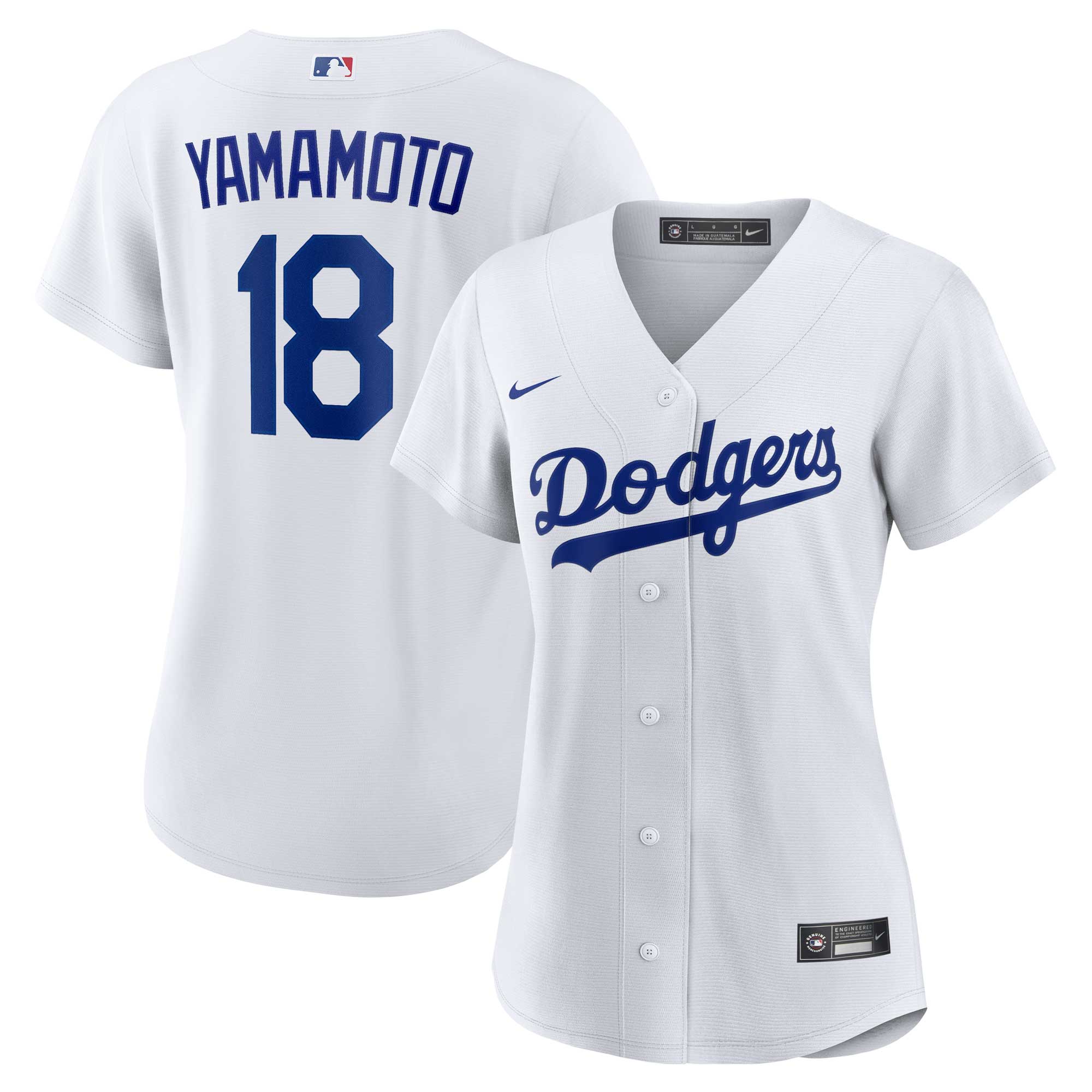 Women's Los Angeles Dodgers Yoshinobu Yamamoto White Home Player Jersey 