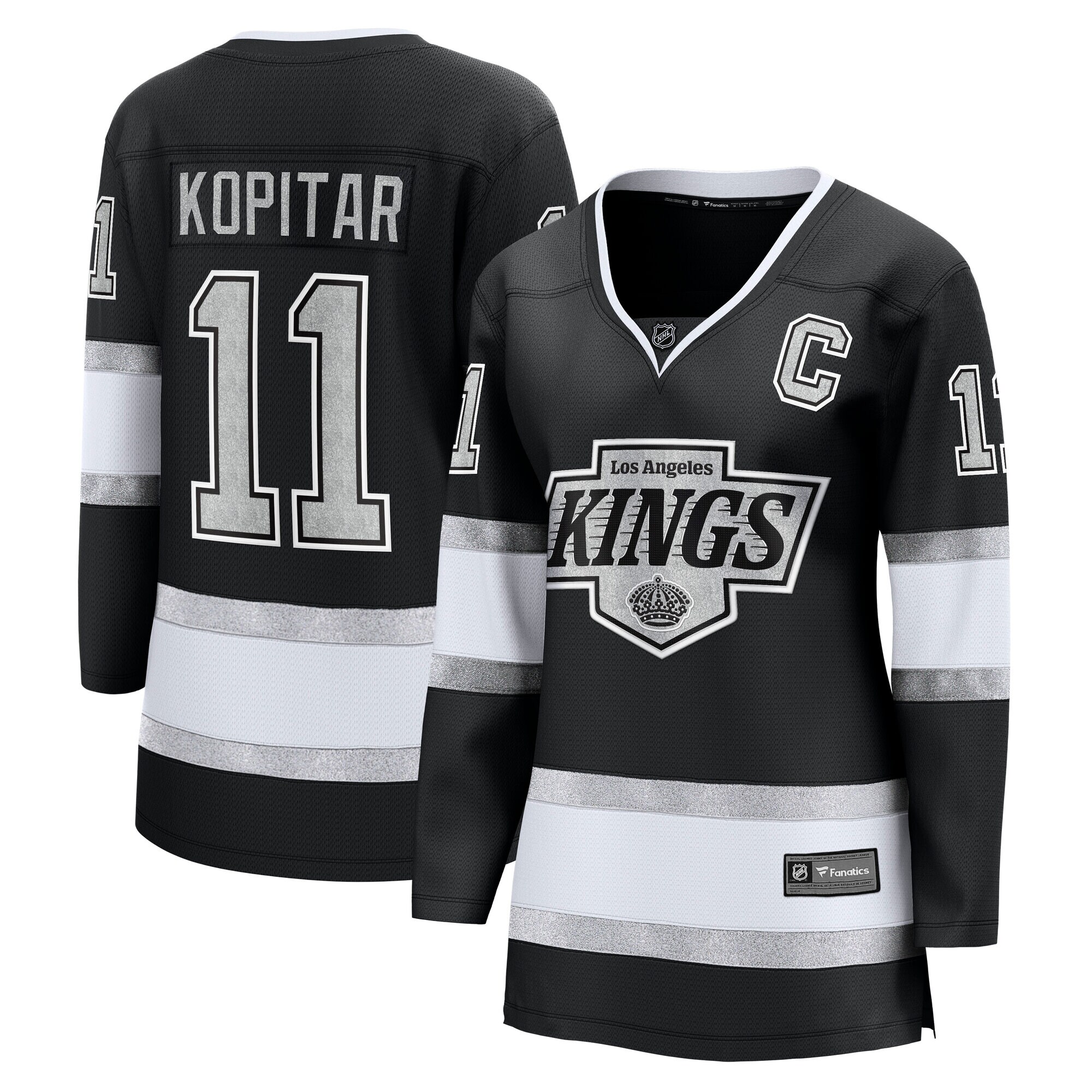 Women's Los Angeles Kings Anze Kopitar Black Home Premier Breakaway Player Jersey - JS223 