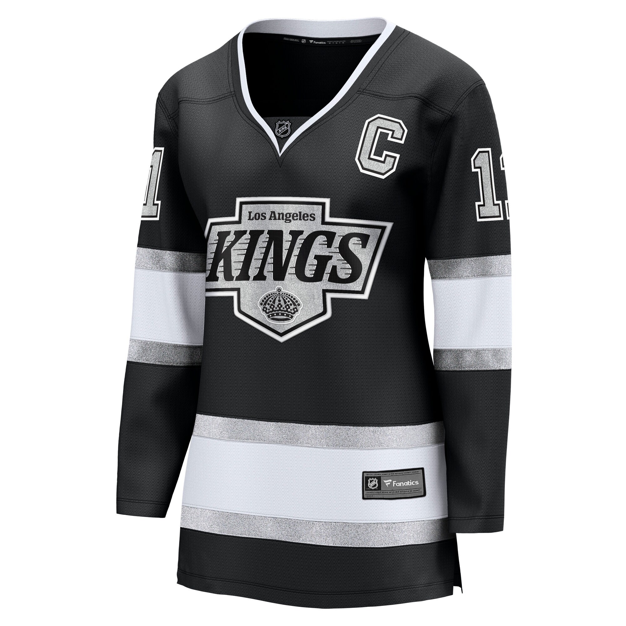 Alternative view of Women's Los Angeles Kings Anze Kopitar Black Home Premier Breakaway Player Jersey - JS223 