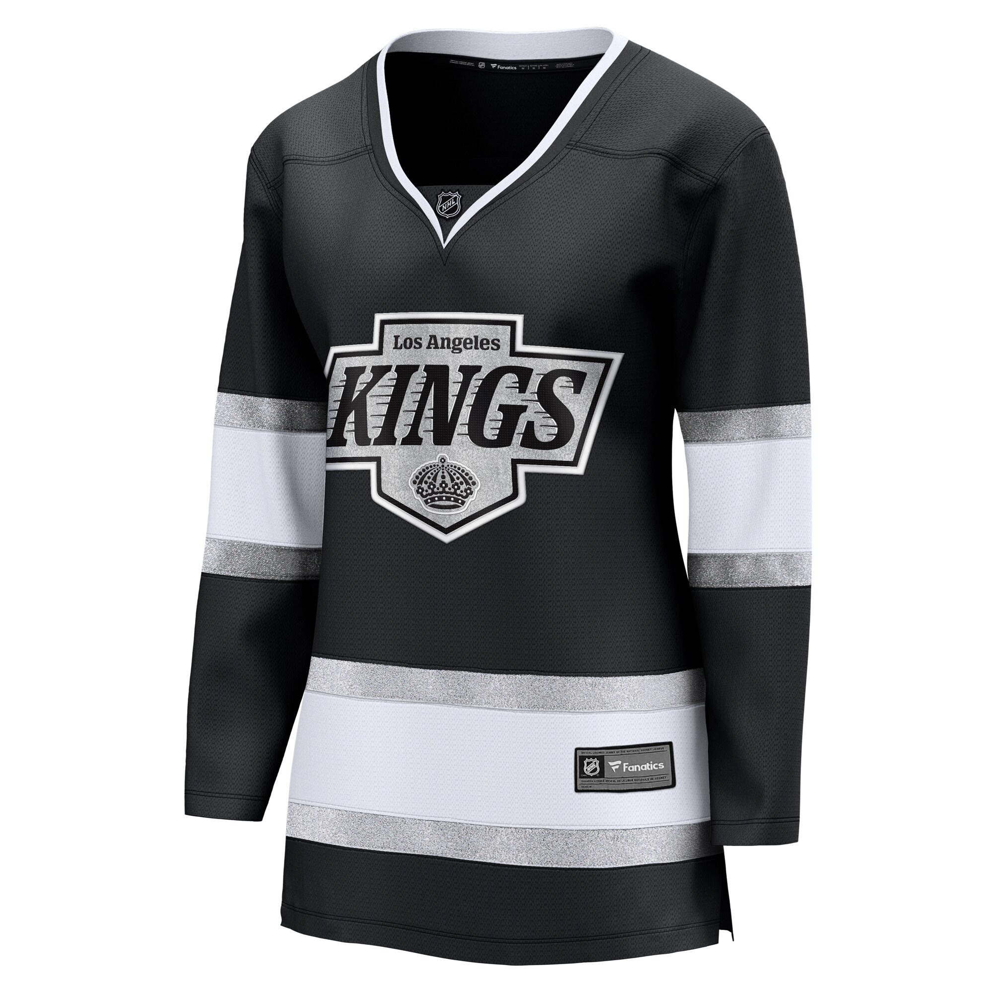 Alternative view of Women's Los Angeles Kings Black Home Breakaway Jersey - JS155 