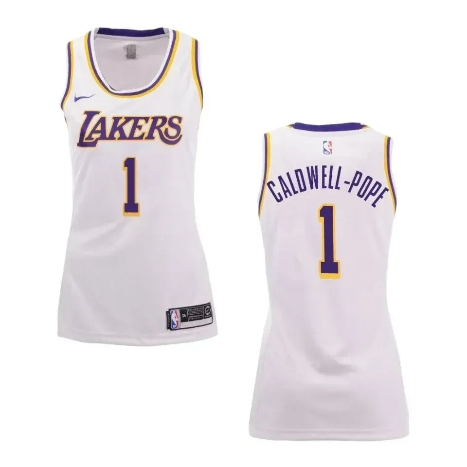 Women's Los Angeles Lakers 1 Kentavious Caldwell-pope Association Swingman Jersey - White - JS555 