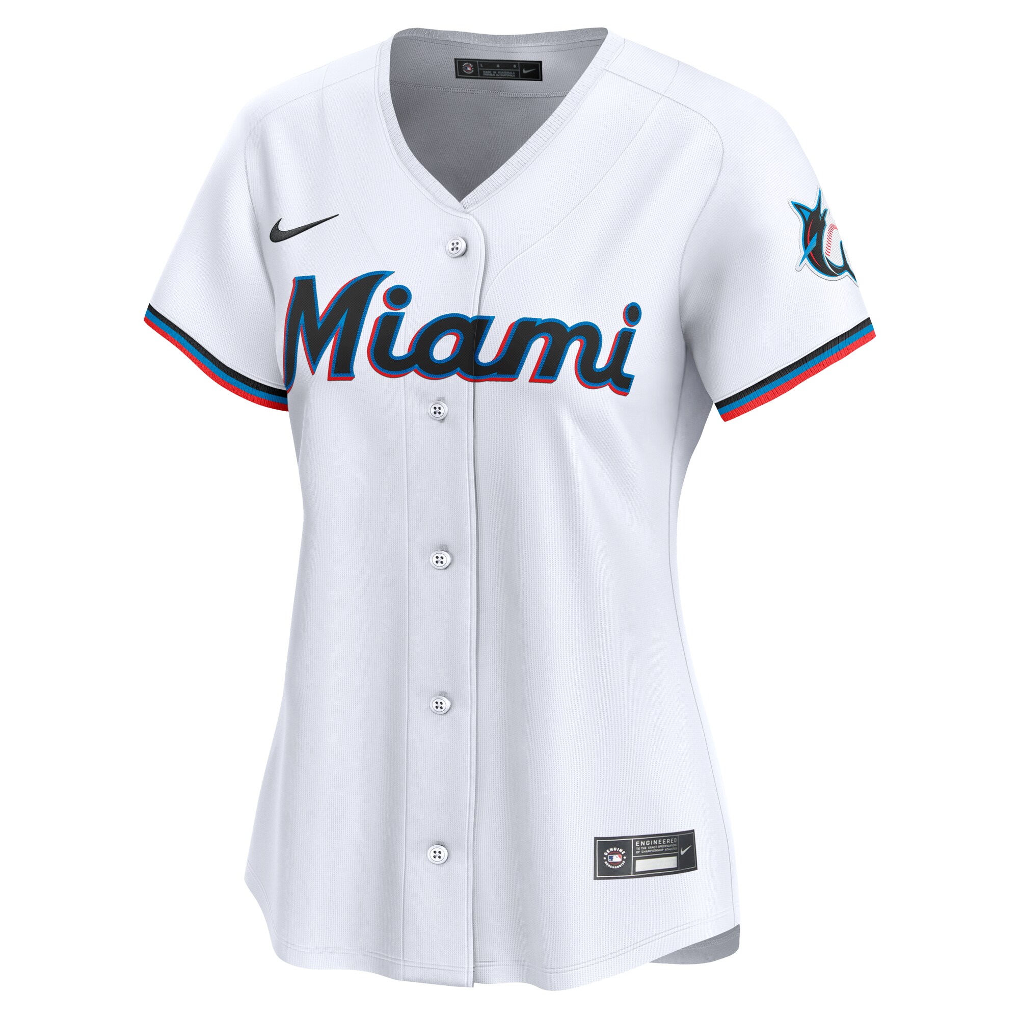 Alternative view of Women's Miami Marlins Sandy Alcantara White Home Limited Player Jersey 