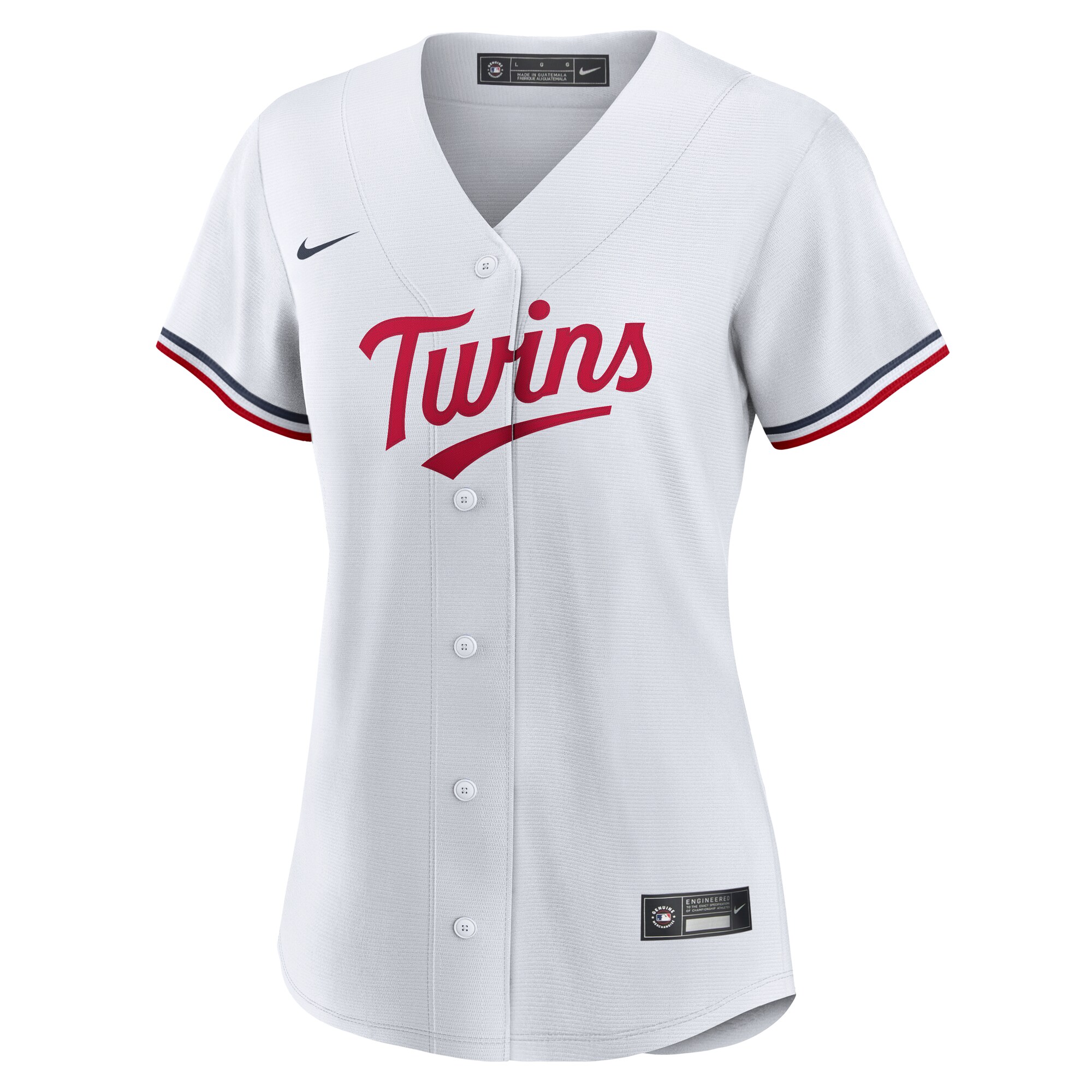 Alternative view of Women's Minnesota Twins Brooks Lee White Home Jersey 