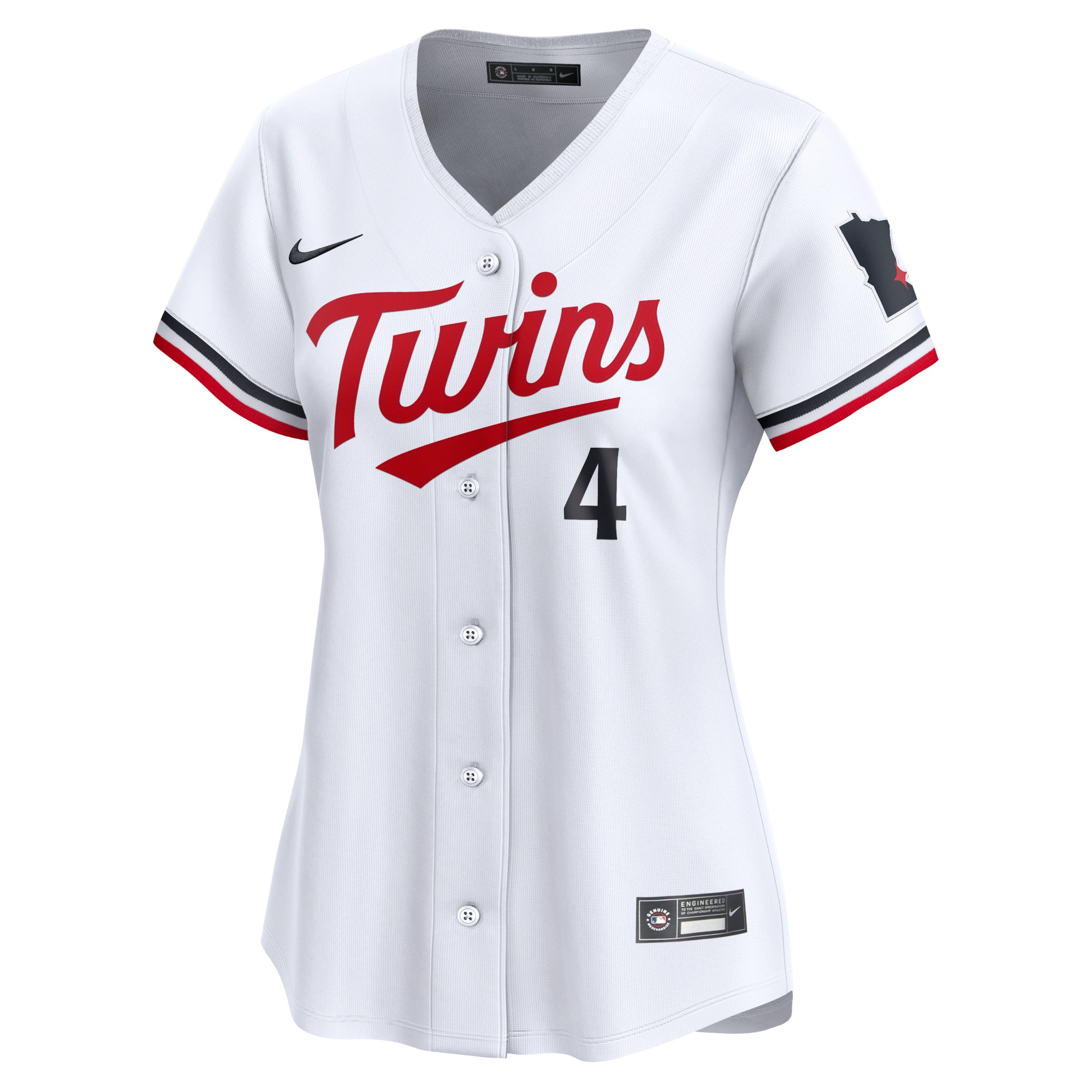 Alternative view of Women's Minnesota Twins Carlos Correa White Home Limited Player Jersey 