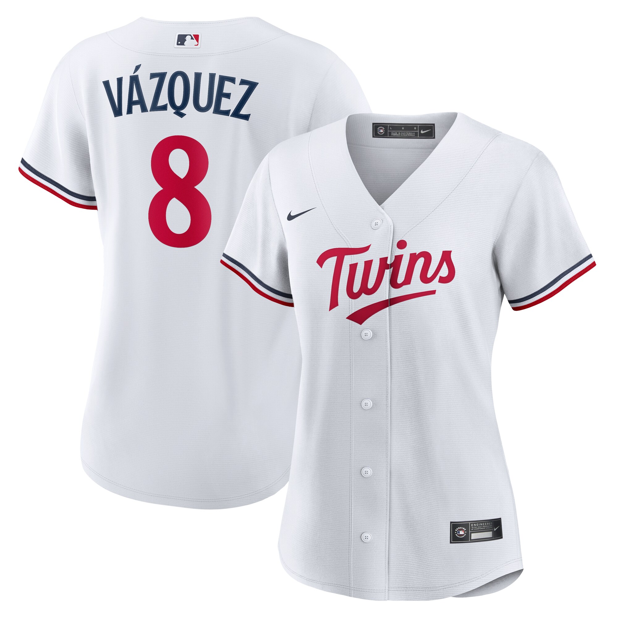 Women's Minnesota Twins Christian Vázquez White Home Jersey 
