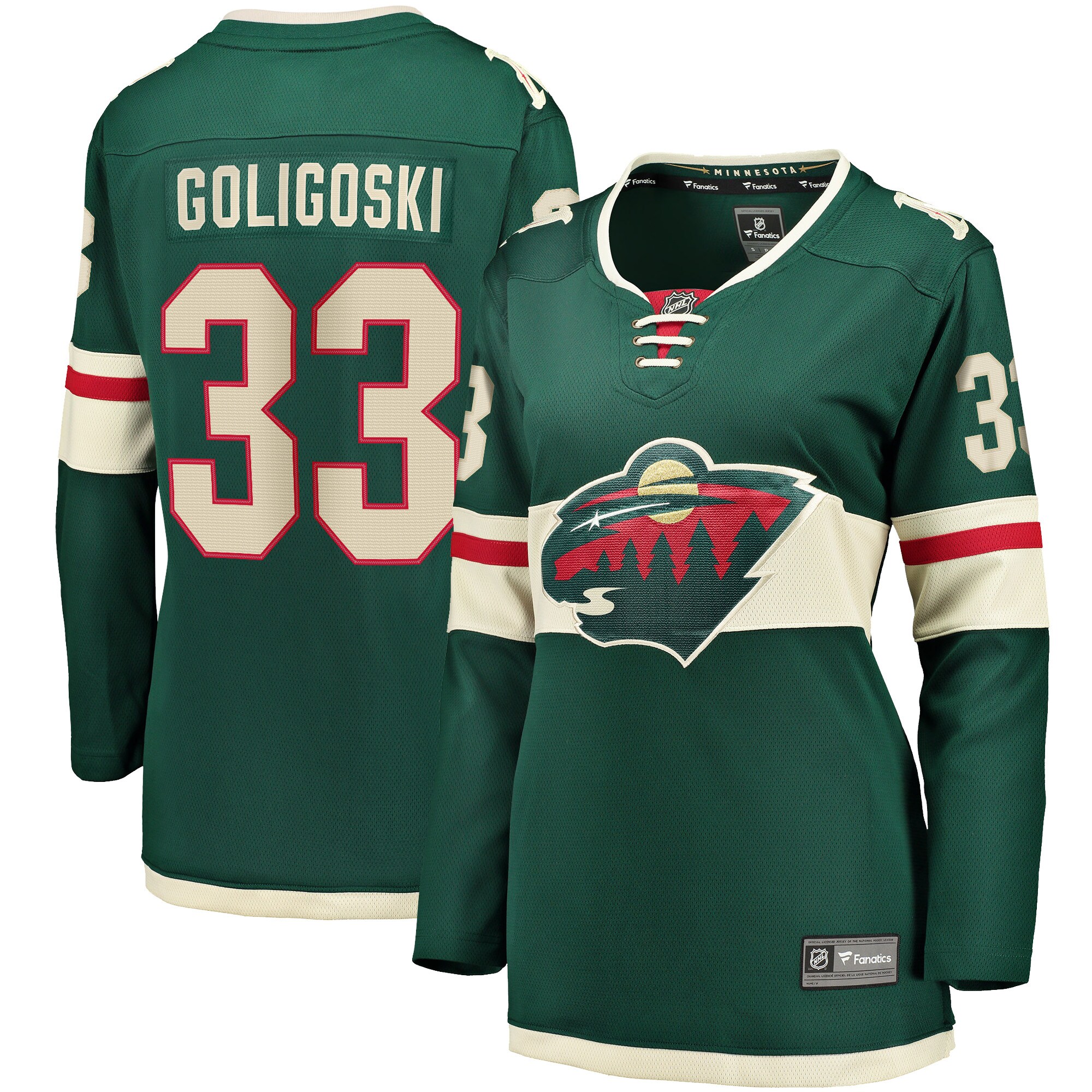 Women's Minnesota Wild Alex Goligoski Green Home Breakaway Player Jersey - JS935 