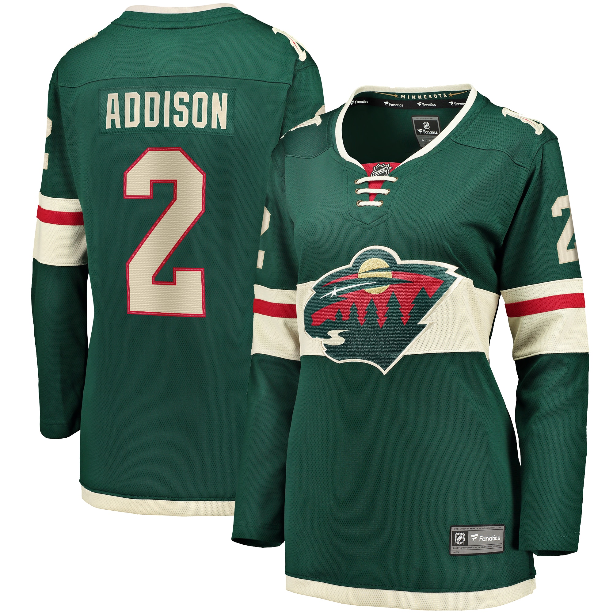 Women's Minnesota Wild Calen Addison Green Home Breakaway Player Jersey - JS449 