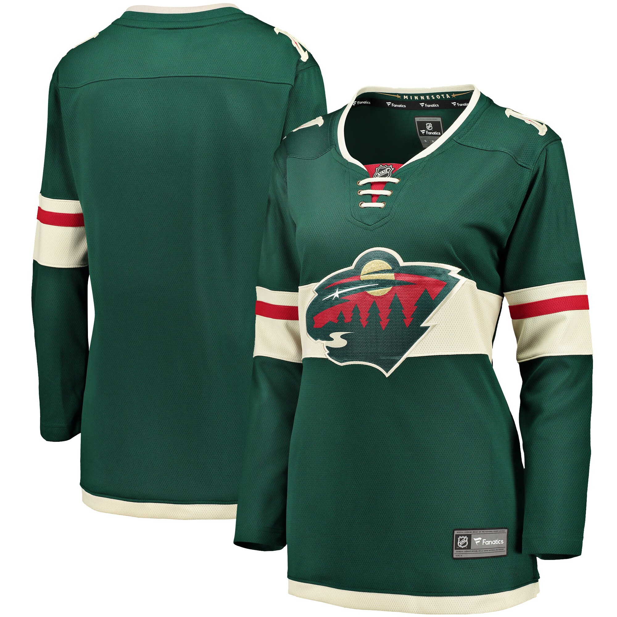 Women's Minnesota Wild Green Breakaway Home Jersey - JS536 