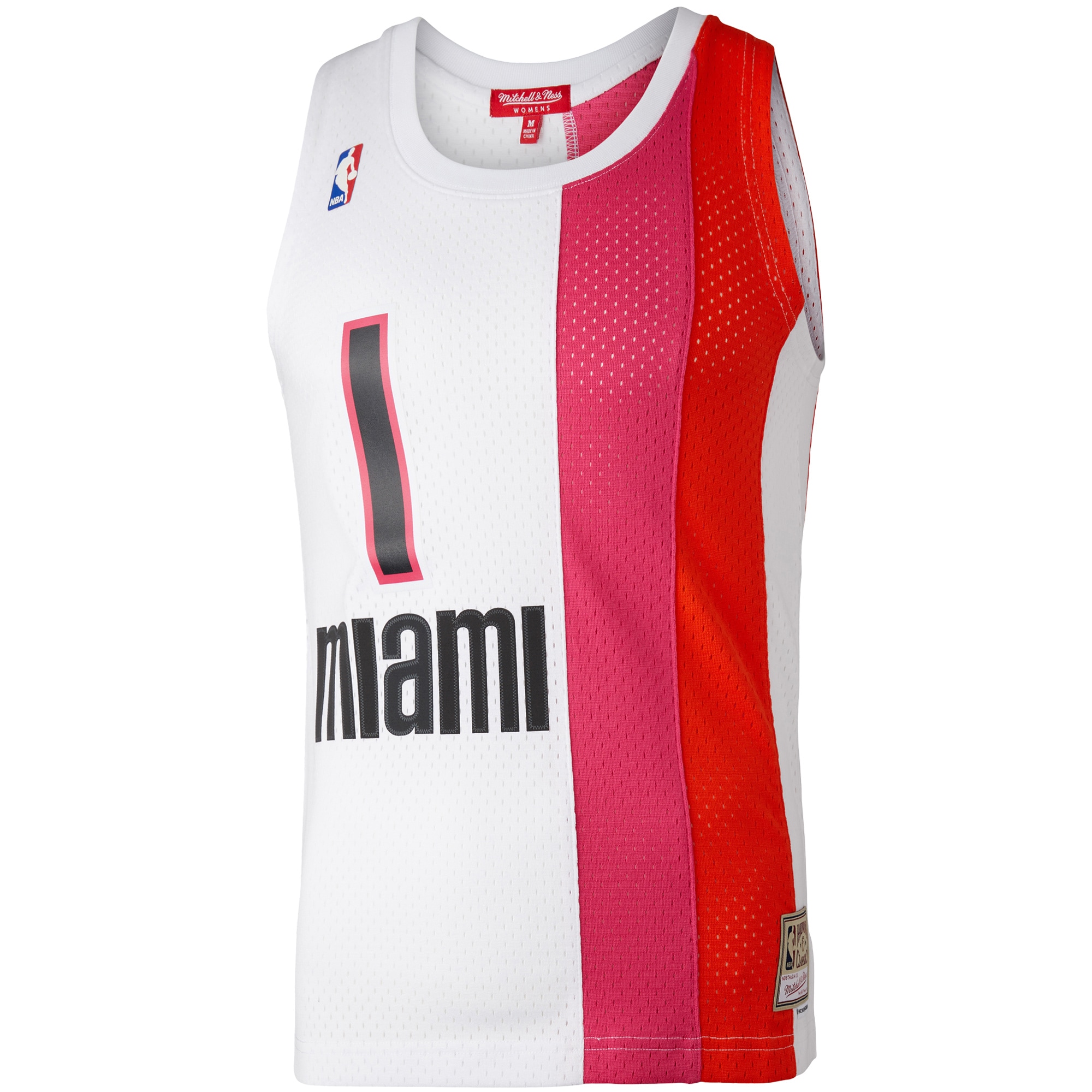 Alternative view of Women's Mitchell & Ness Chris Bosh White Miami Heat Hardwood Classics 2011/12 Swingman Jersey - JS433 