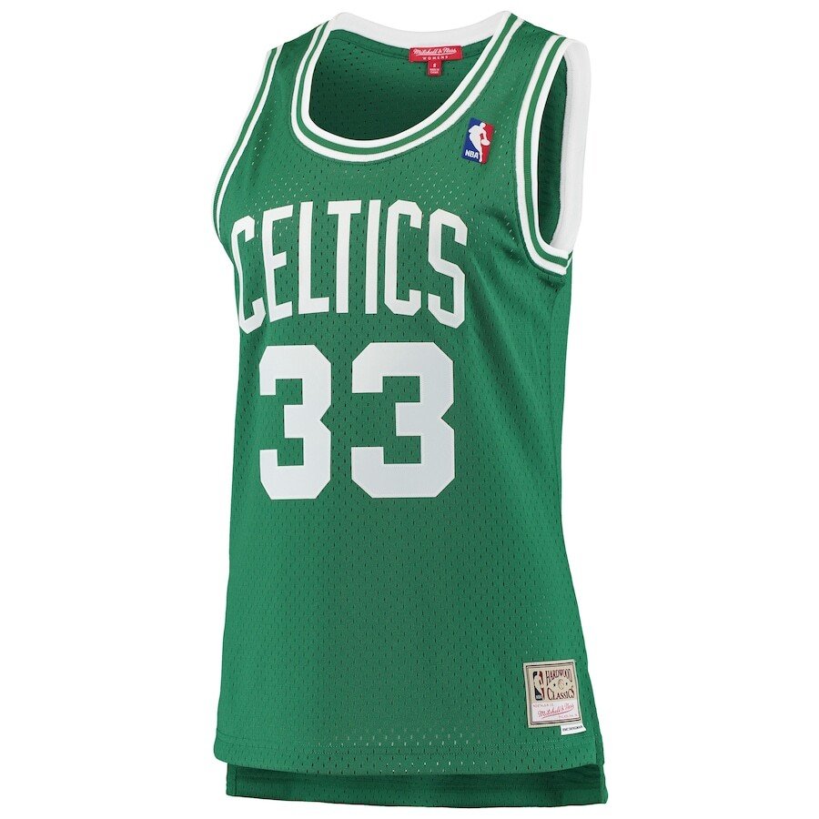 Alternative view of Women’s Mitchell & Ness Larry Bird Kelly Green Boston Celtics 1985-86 Hardwood Classics Swingman Jersey – Jsfangear Jersey Store