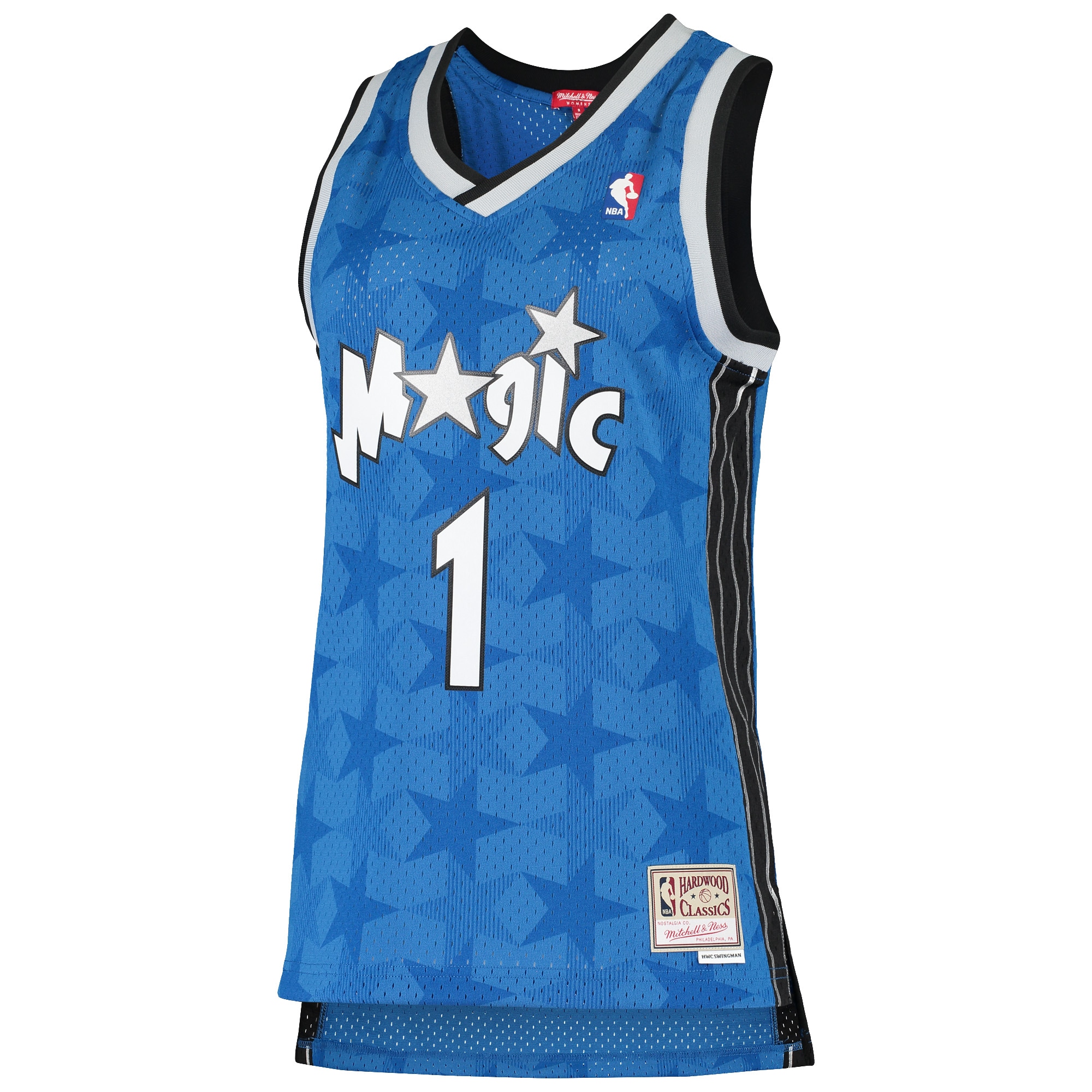 Alternative view of Women's Mitchell & Ness Tracy McGrady Blue Orlando Magic 2000-01 Hardwood Classics Swingman Jersey - JS157 