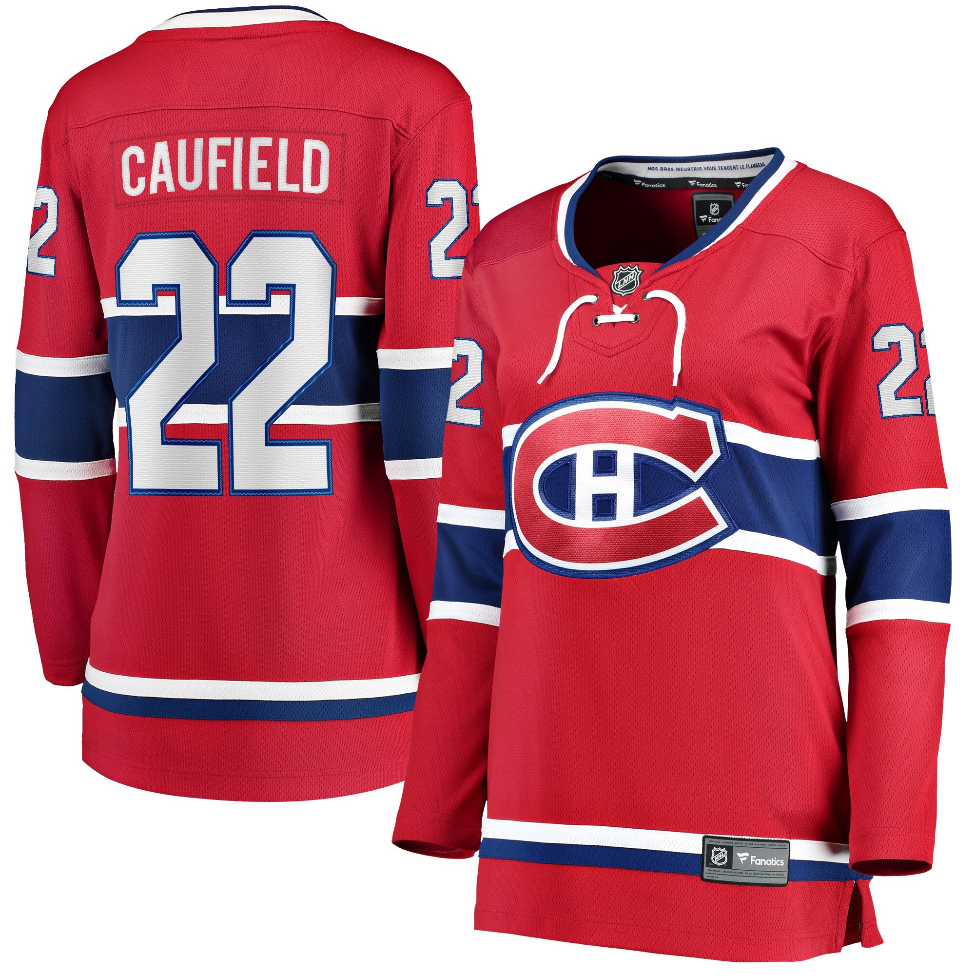 Women's Montreal Canadiens Cole Caufield Red Home Breakaway Jersey - JS576 