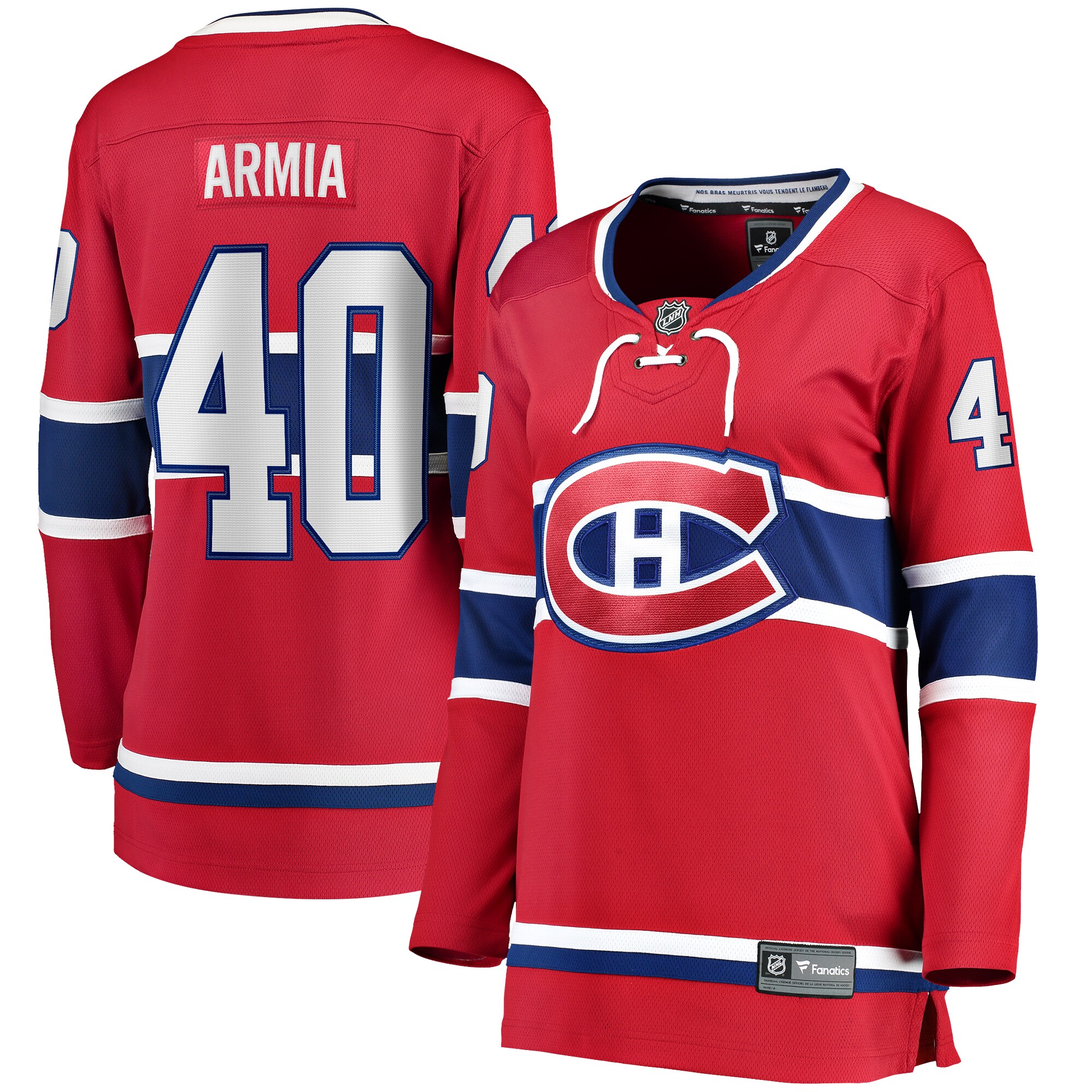 Women's Montreal Canadiens Joel Armia Red Home Breakaway Player Jersey - JS174 
