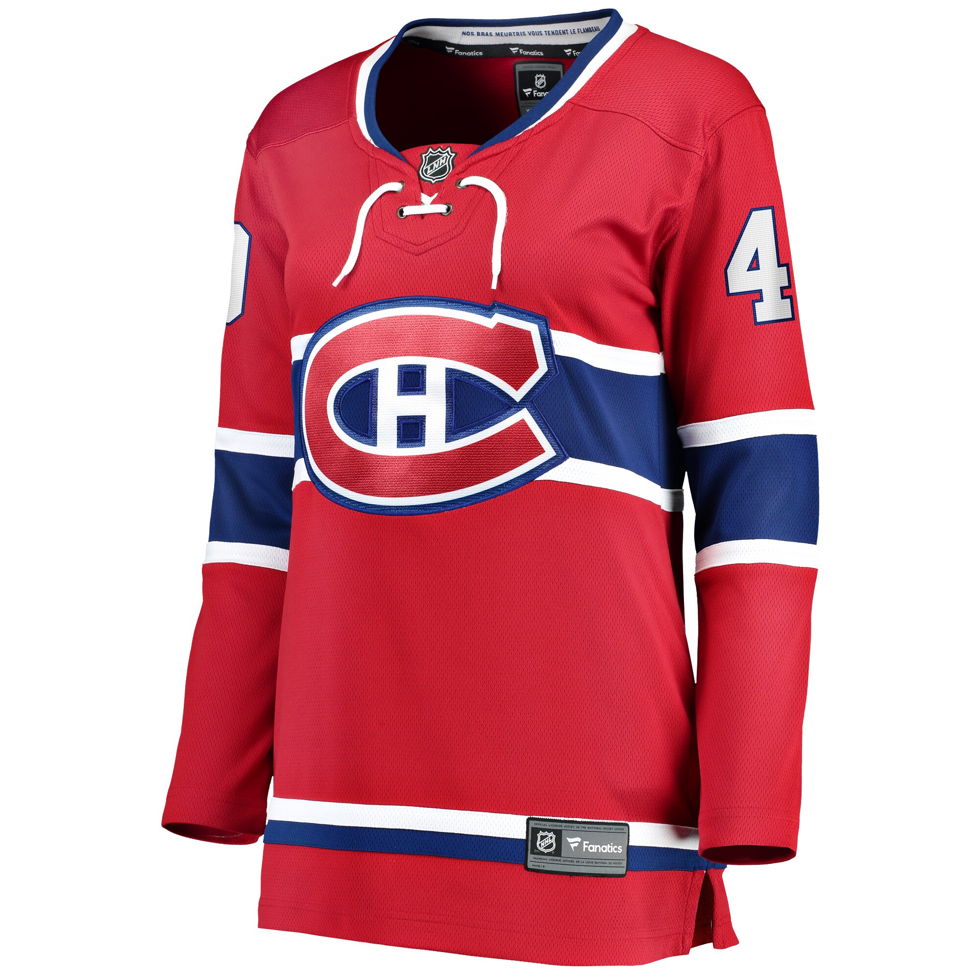 Alternative view of Women's Montreal Canadiens Joel Armia Red Home Breakaway Player Jersey - JS174 