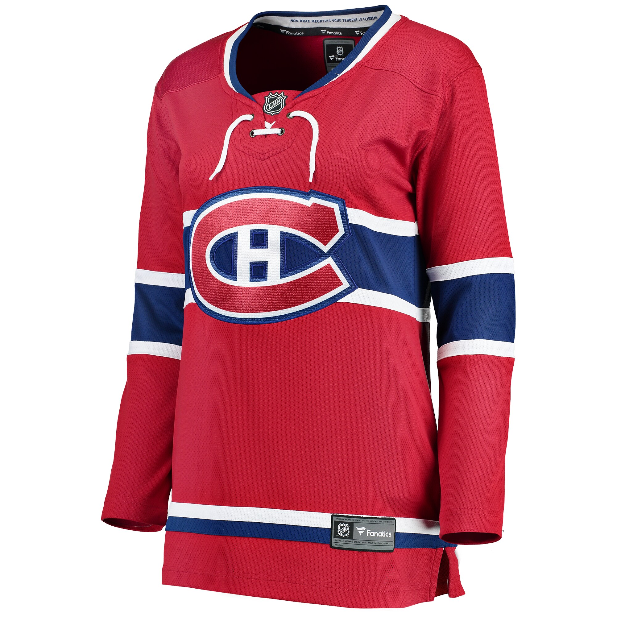 Alternative view of Women's Montreal Canadiens Red Breakaway Home Jersey - JS806 