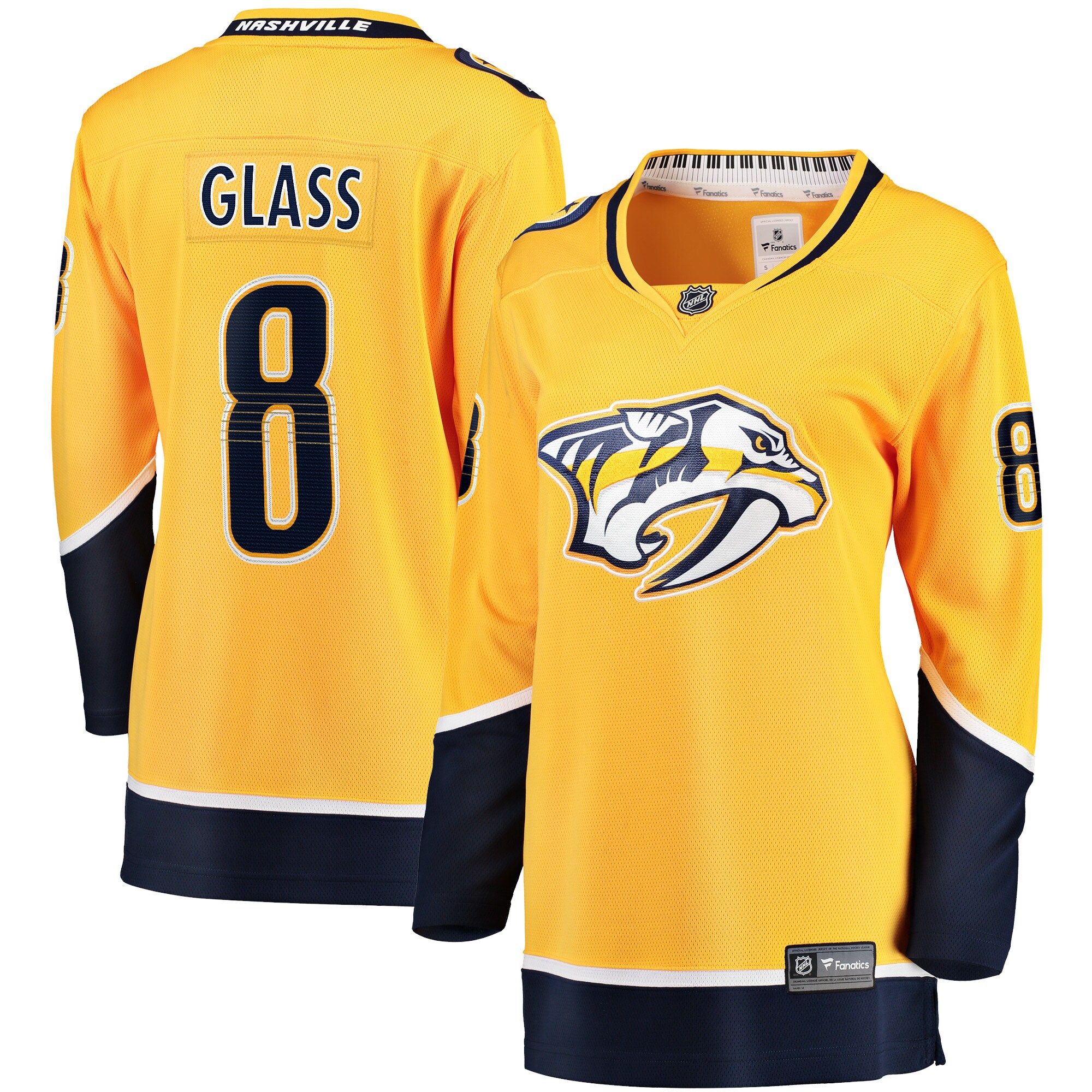 Women's Nashville Predators Cody Glass Gold Home Breakaway Player Jersey - JS595 