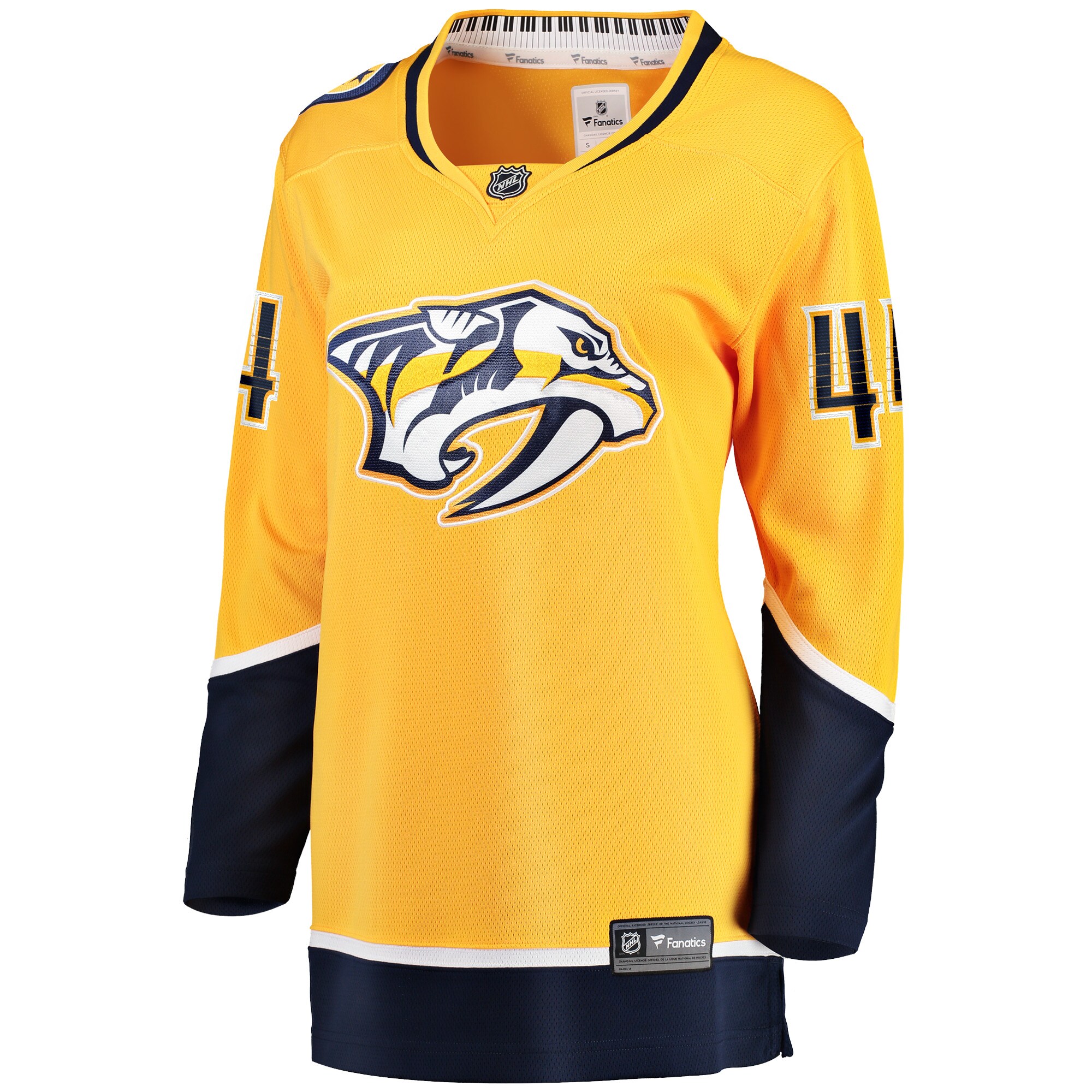 Alternative view of Women's Nashville Predators Kiefer Sherwood Gold Home Breakaway Player Jersey - JS518 