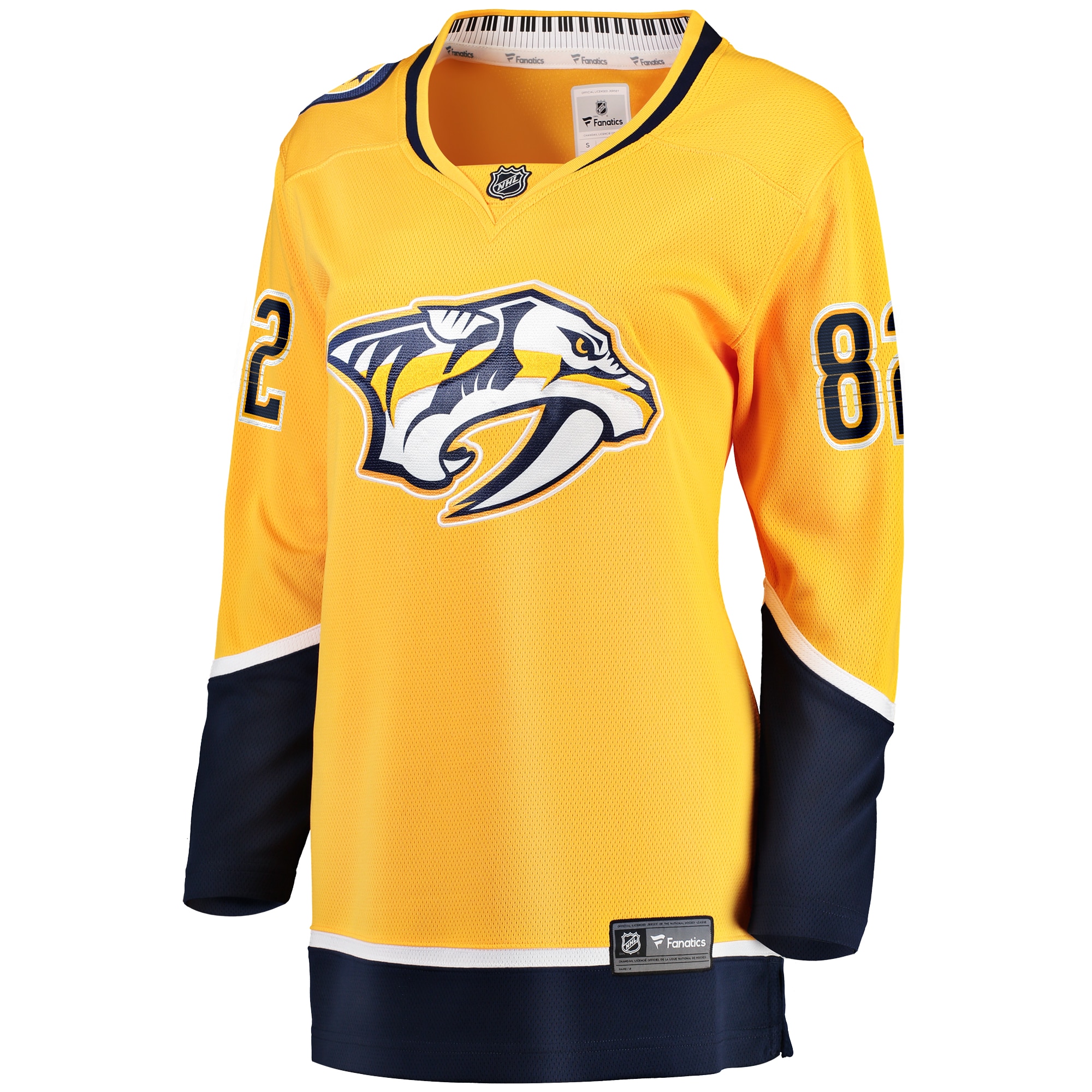 Alternative view of Women's Nashville Predators Tommy Novak Gold Home Breakaway Player Jersey - JS663 