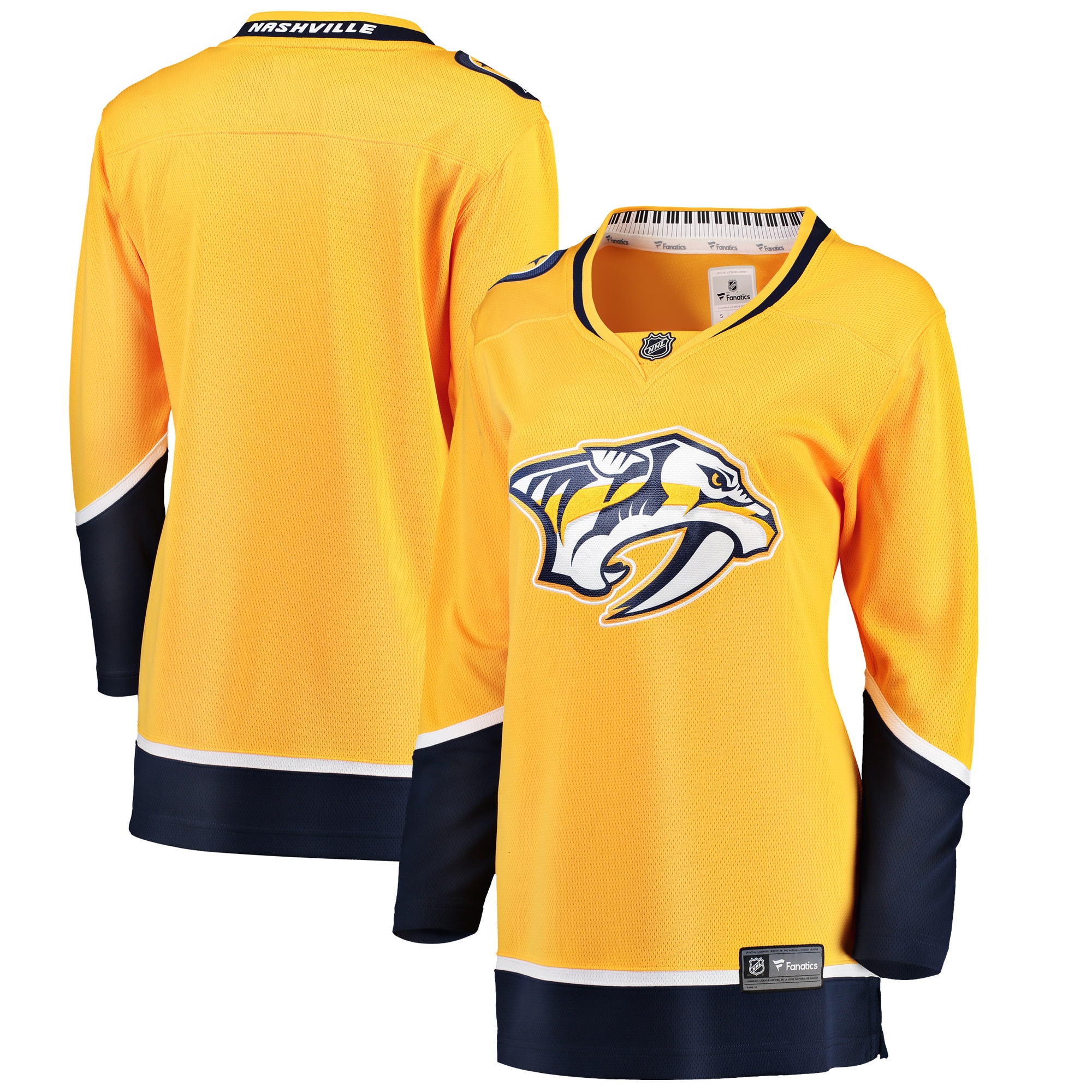 Women's Nashville Predators Yellow Breakaway Home Jersey - JS723 