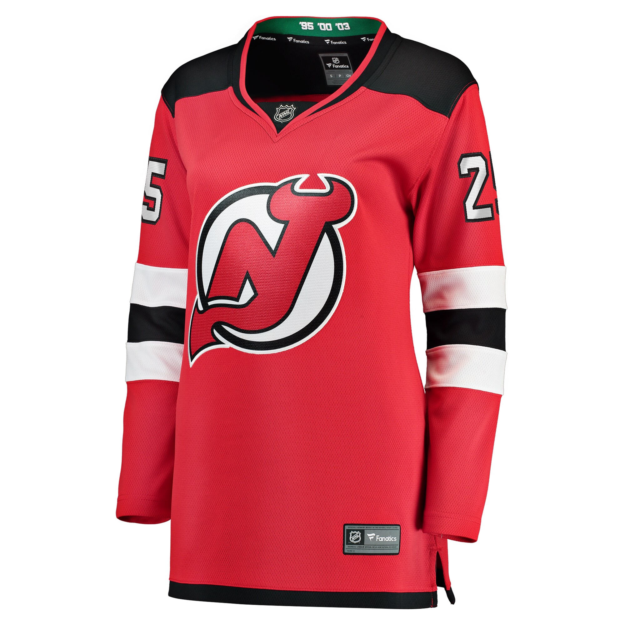 Alternative view of Women's New Jersey Devils Jacob Markstrom Red Home Premier Breakaway Player Jersey - JS518 