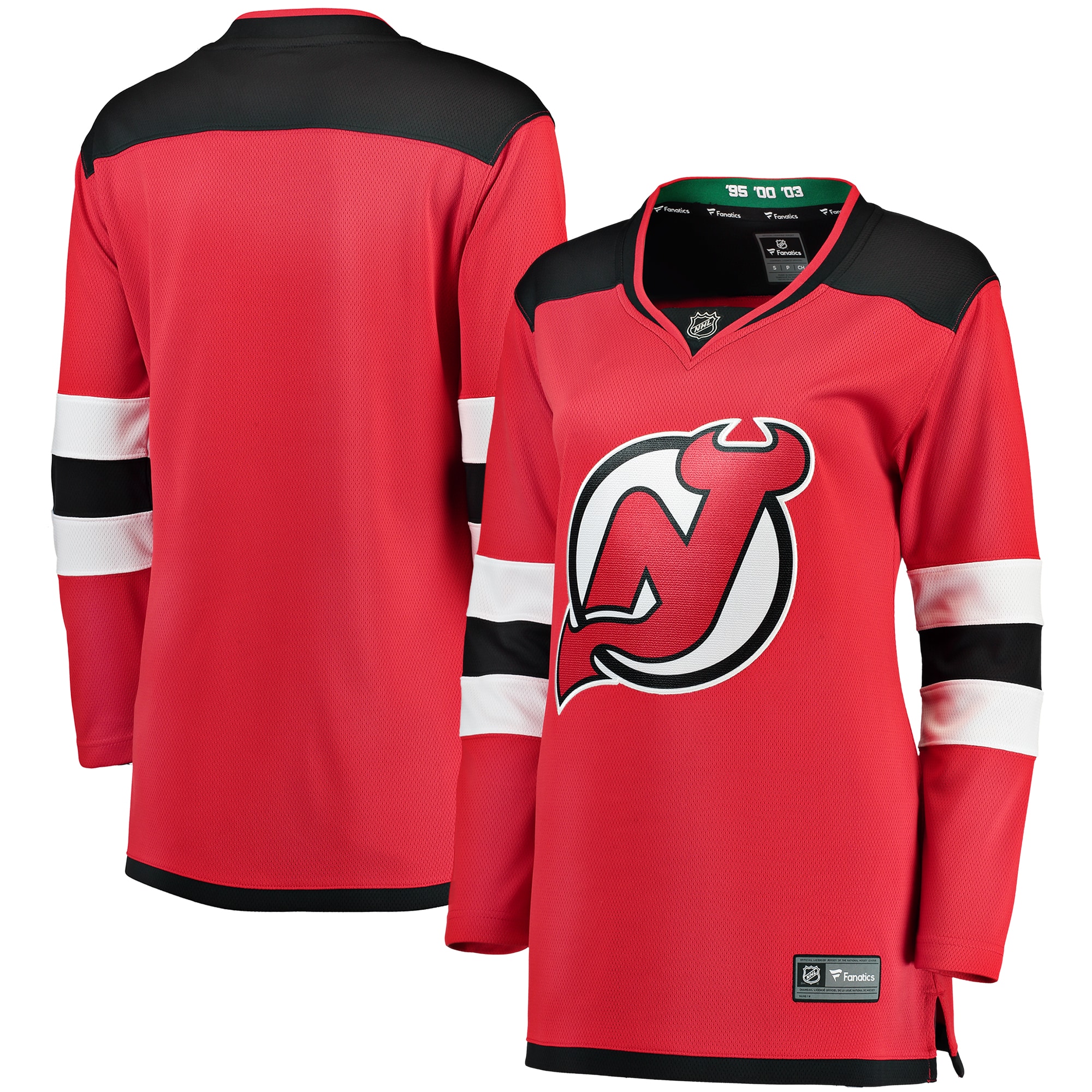 Women's New Jersey Devils Red Breakaway Home Jersey - JS310 