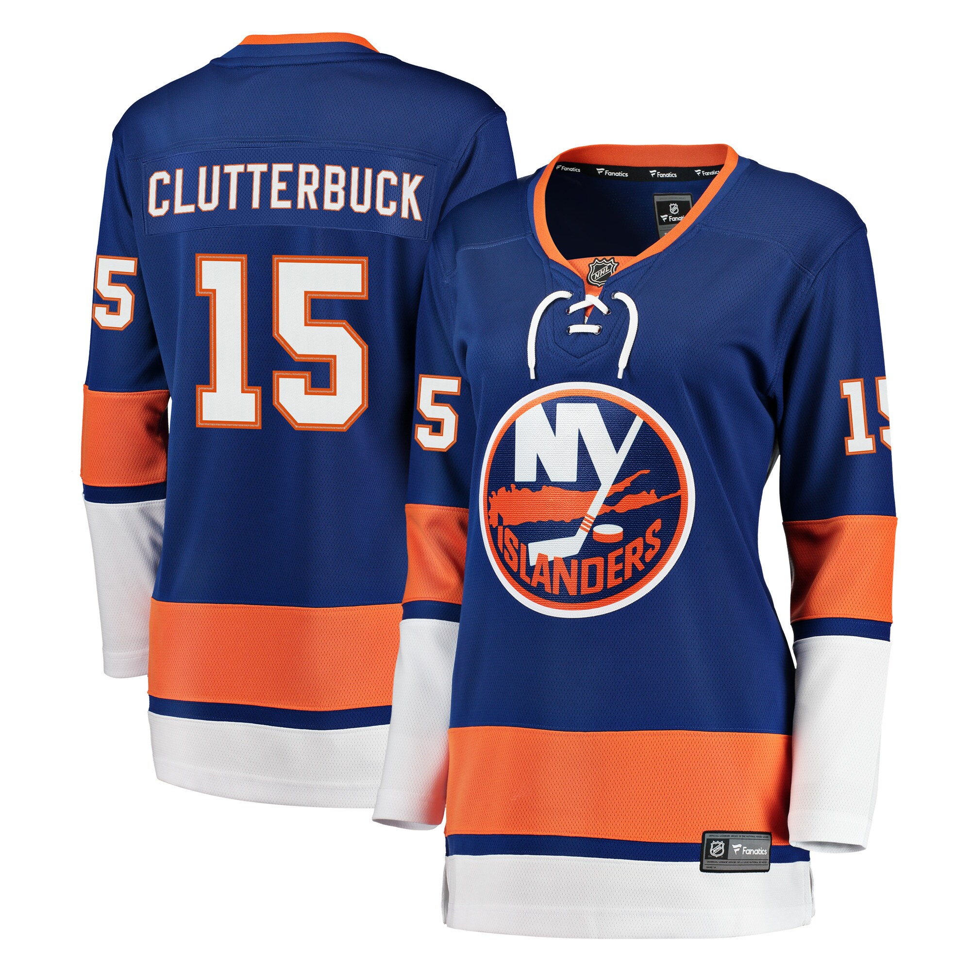 Women's New York Islanders Cal Clutterbuck Royal Breakaway Player Jersey - JS743 