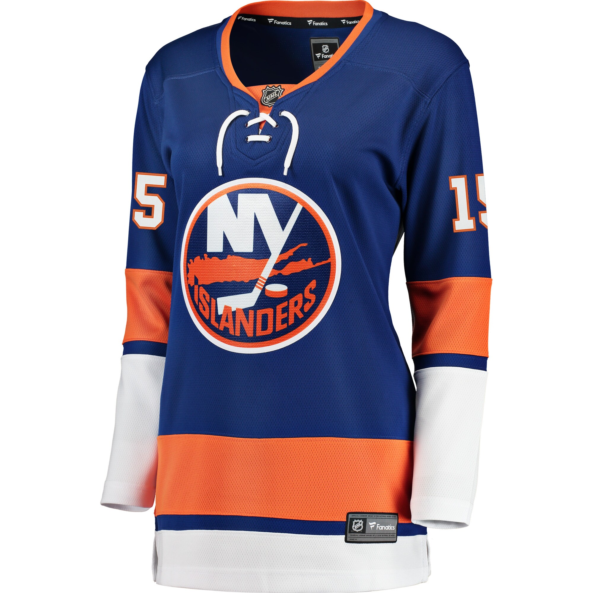 Alternative view of Women's New York Islanders Cal Clutterbuck Royal Breakaway Player Jersey - JS743 